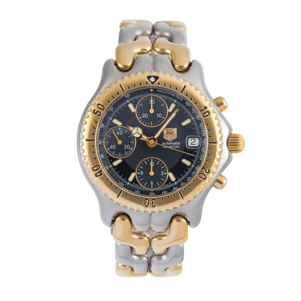 Tag Heuer Link chronograph gilt / steel automatic men's watch CG2121-R0  [2602950]