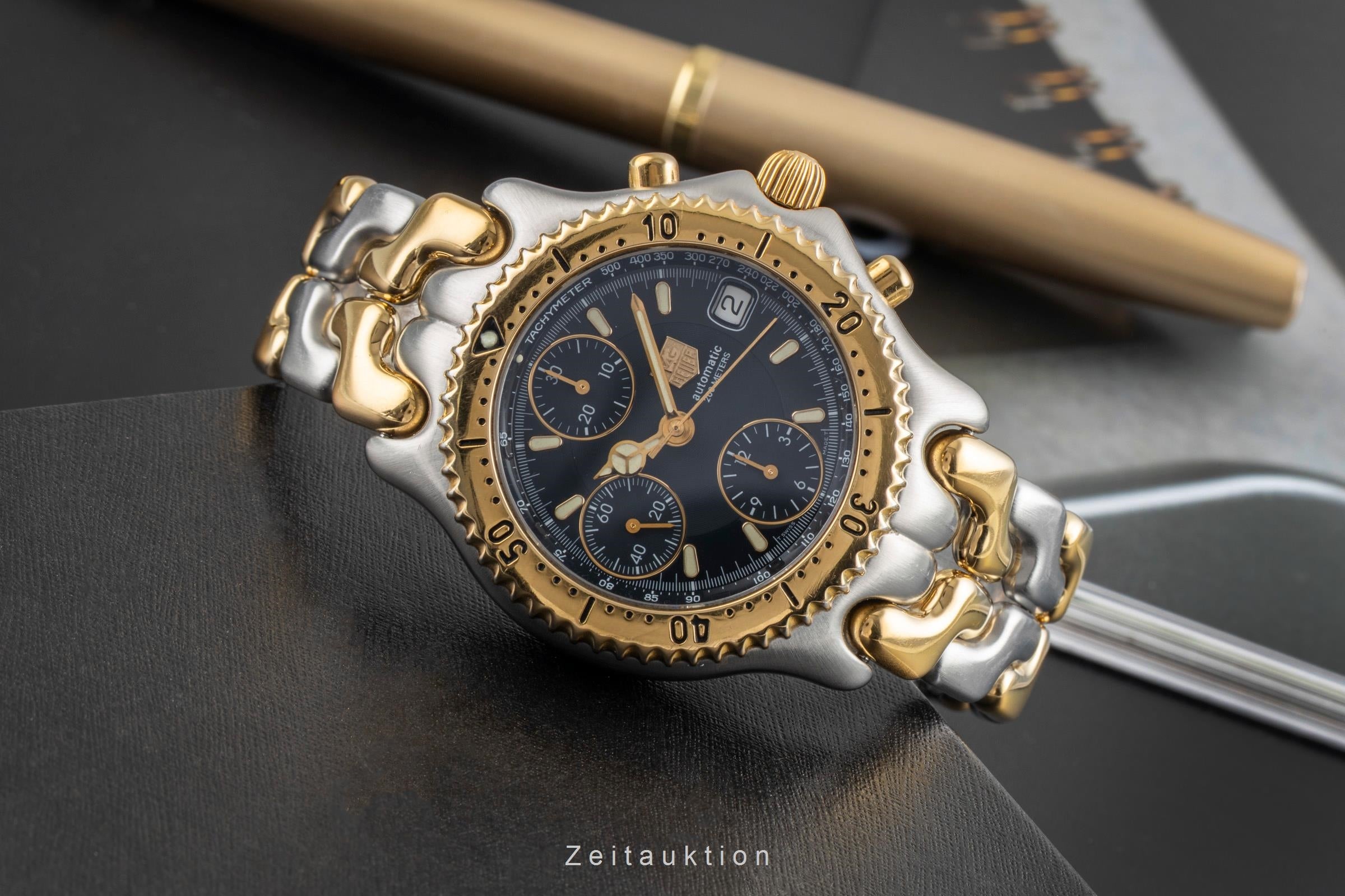 Tag Heuer Link chronograph gilt / steel automatic men's watch CG2121-R0  [2602950]
