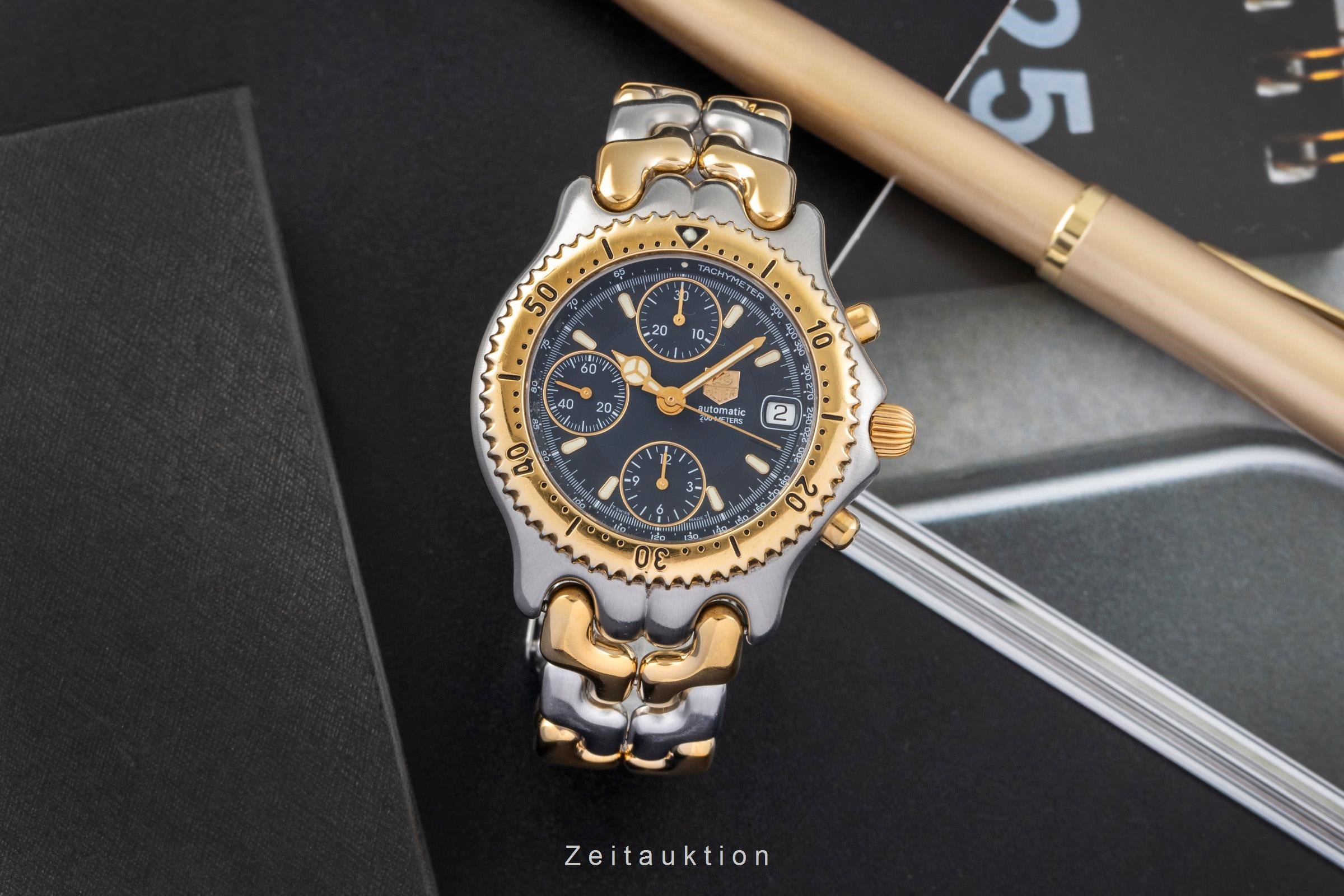 Tag Heuer Link chronograph gilt / steel automatic men's watch CG2121-R0  [2602950]
