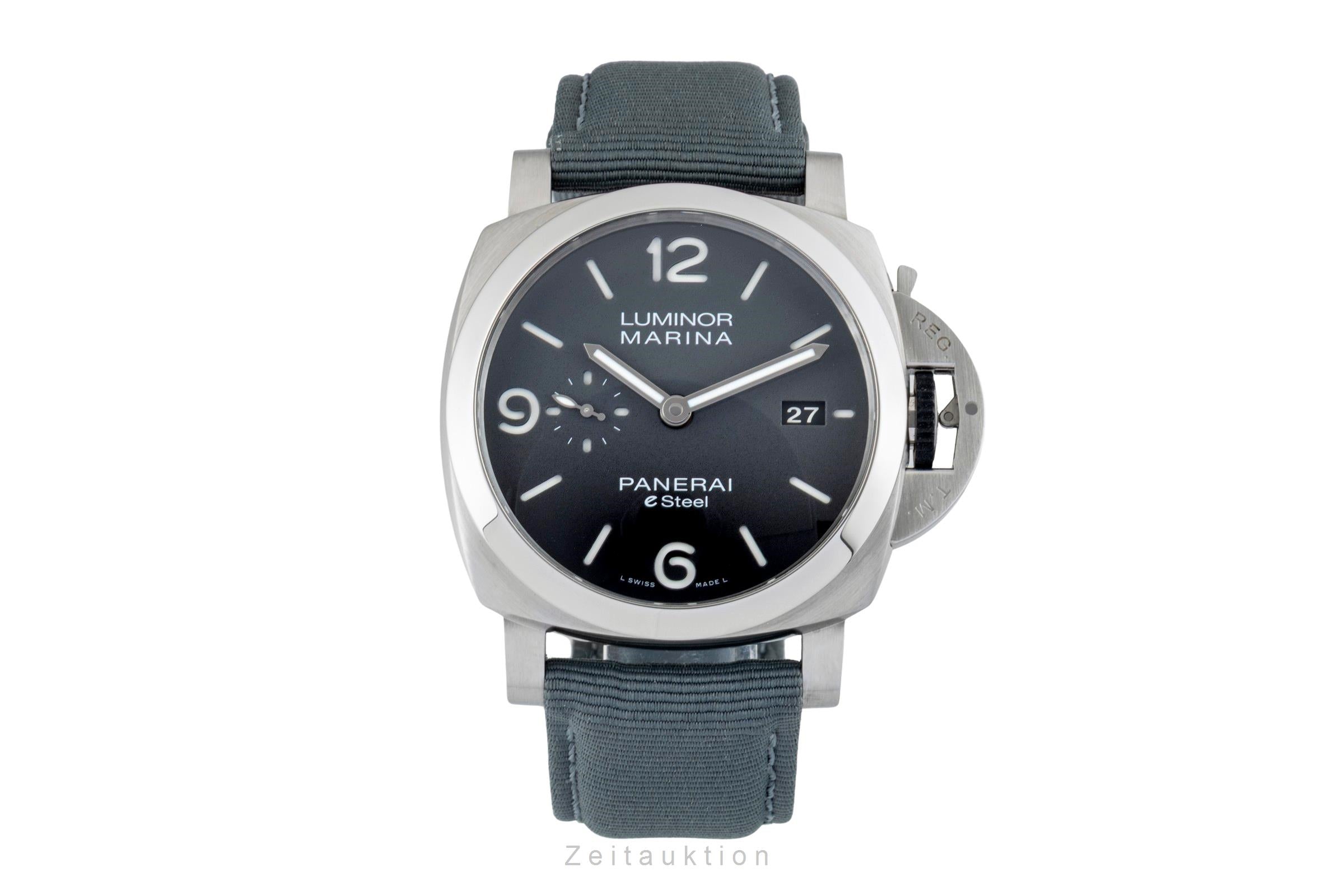 Panerai Luminor Marina acier automatique montre pour hommes PAM01358 LP: 9600EUR  [2602952]