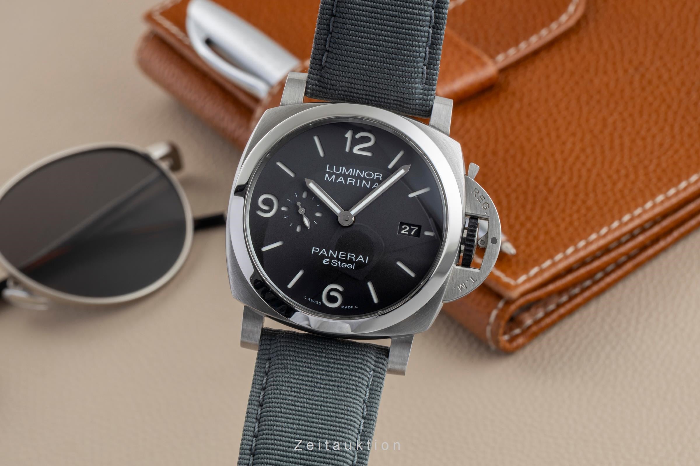 Panerai Luminor Marina eSteel Automatik Herrenuhr Ref. PAM01358 B&P 2024 [2602952]