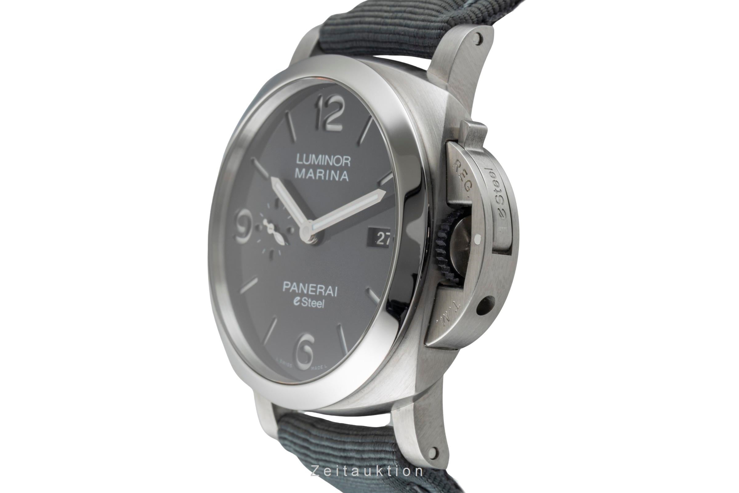 Panerai Luminor Marina acier automatique montre pour hommes PAM01358 LP: 9600EUR  [2602952]