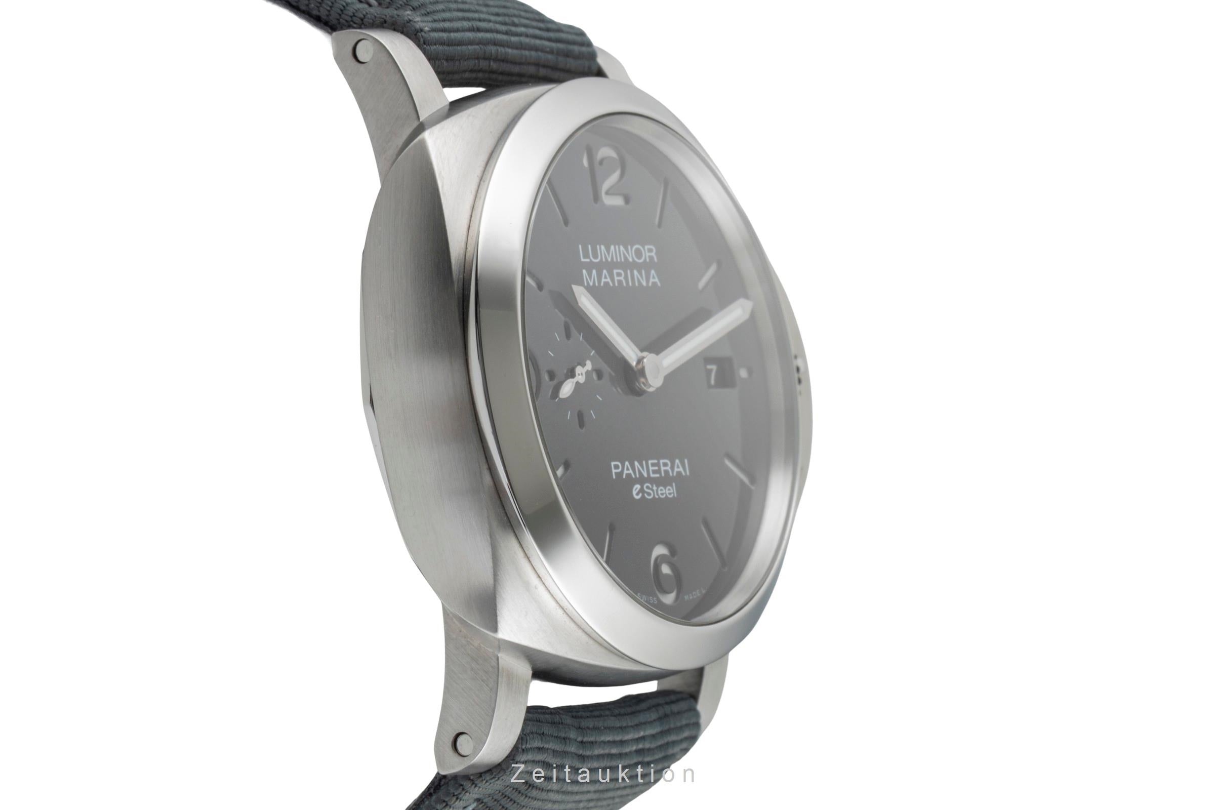 Panerai Luminor Marina acier automatique montre pour hommes PAM01358 LP: 9600EUR  [2602952]