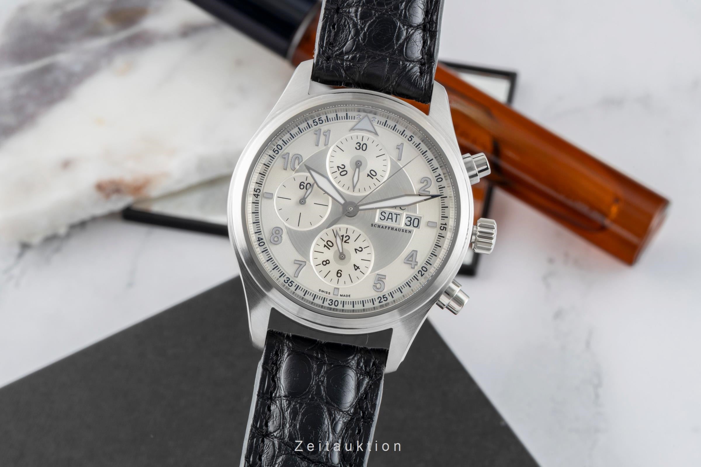 IWC Fliegerchronograph cronógrafo acero automático reloj para caballeros IW371702  [2602953]