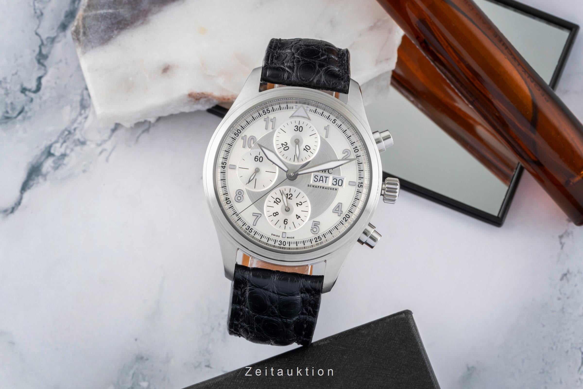 IWC Fliegerchronograph cronógrafo acero automático reloj para caballeros IW371702  [2602953]
