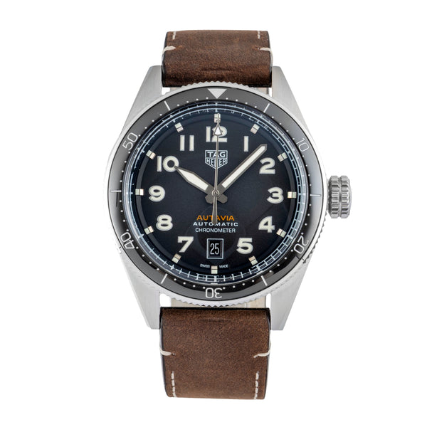 Tag Heuer Autavia acier automatique montre pour hommes WBE5114.FC8266  [2602958]
