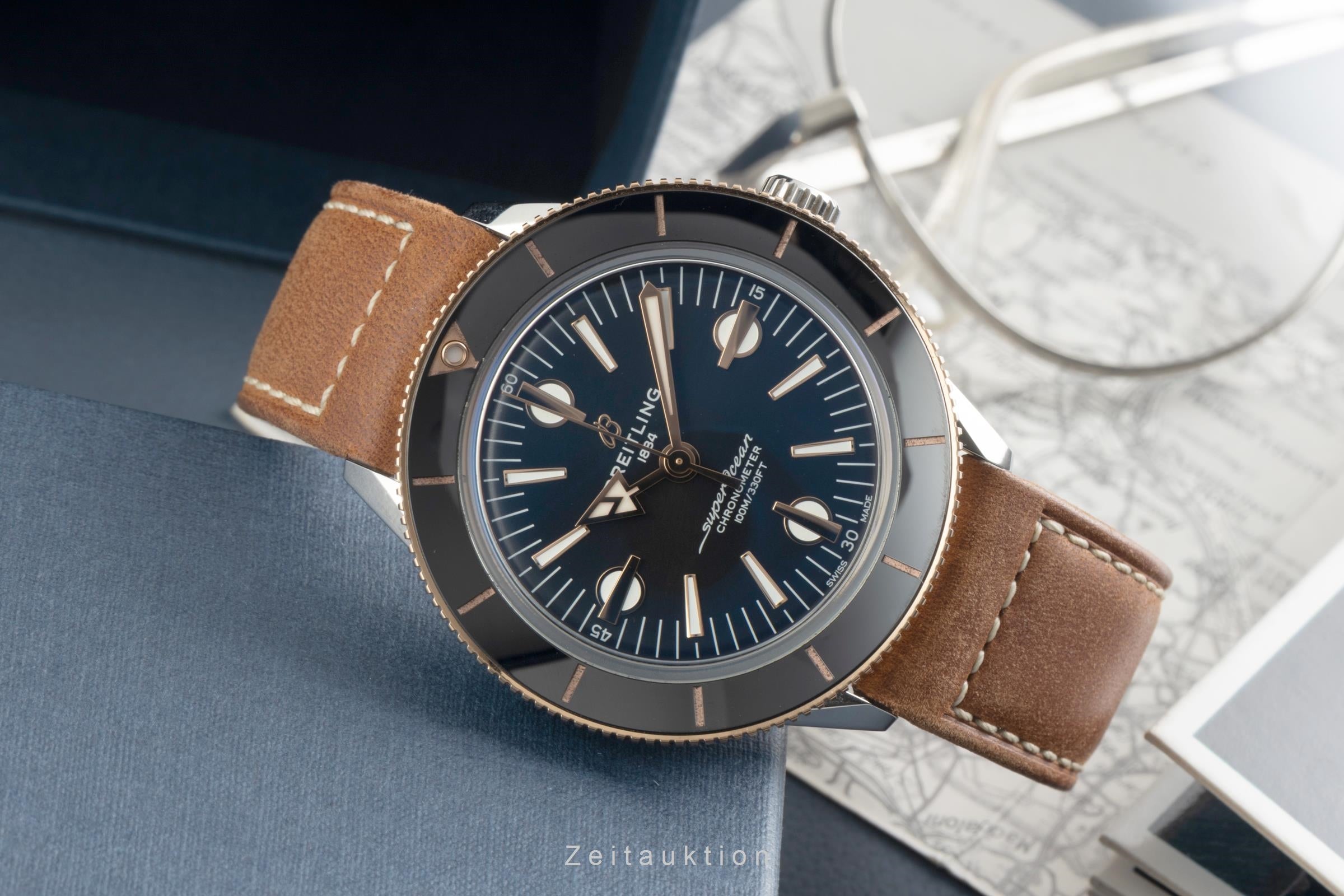 Breitling Superocean Heritage 57 Stahl / Gold Automatik Ref. U10370121B1X1 B&P [2602960]