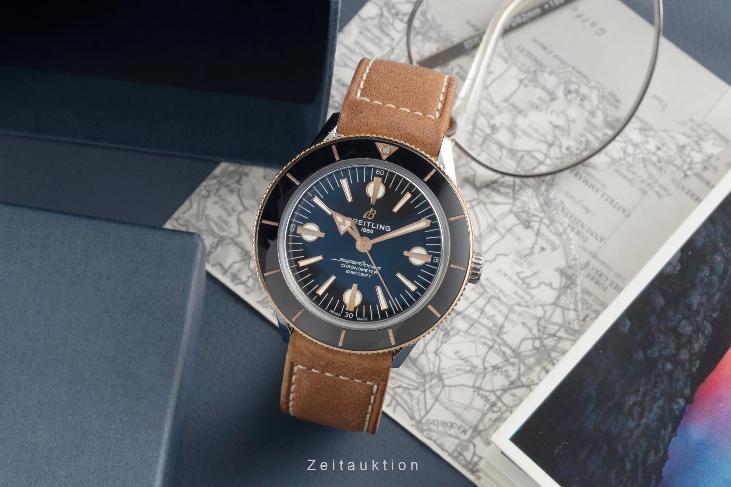 Breitling Superocean Heritage 57 Stahl / Gold Automatik Ref. U10370121B1X1 B&P [2602960]