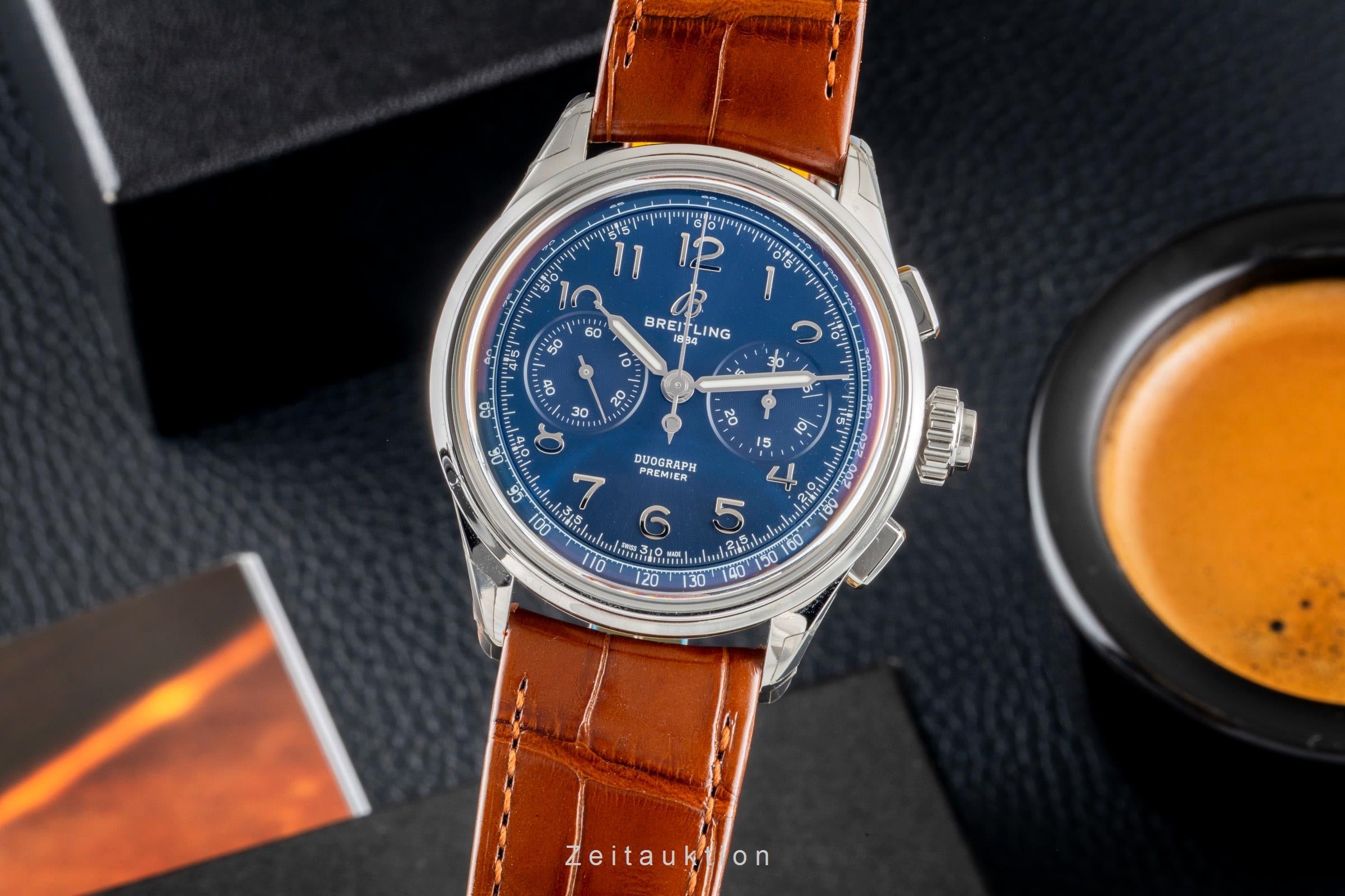 Breitling Premier B15 Duograph 42 Handaufzug Ref. AB1510171C1P1 B&P NP: 11650 € [2602962]