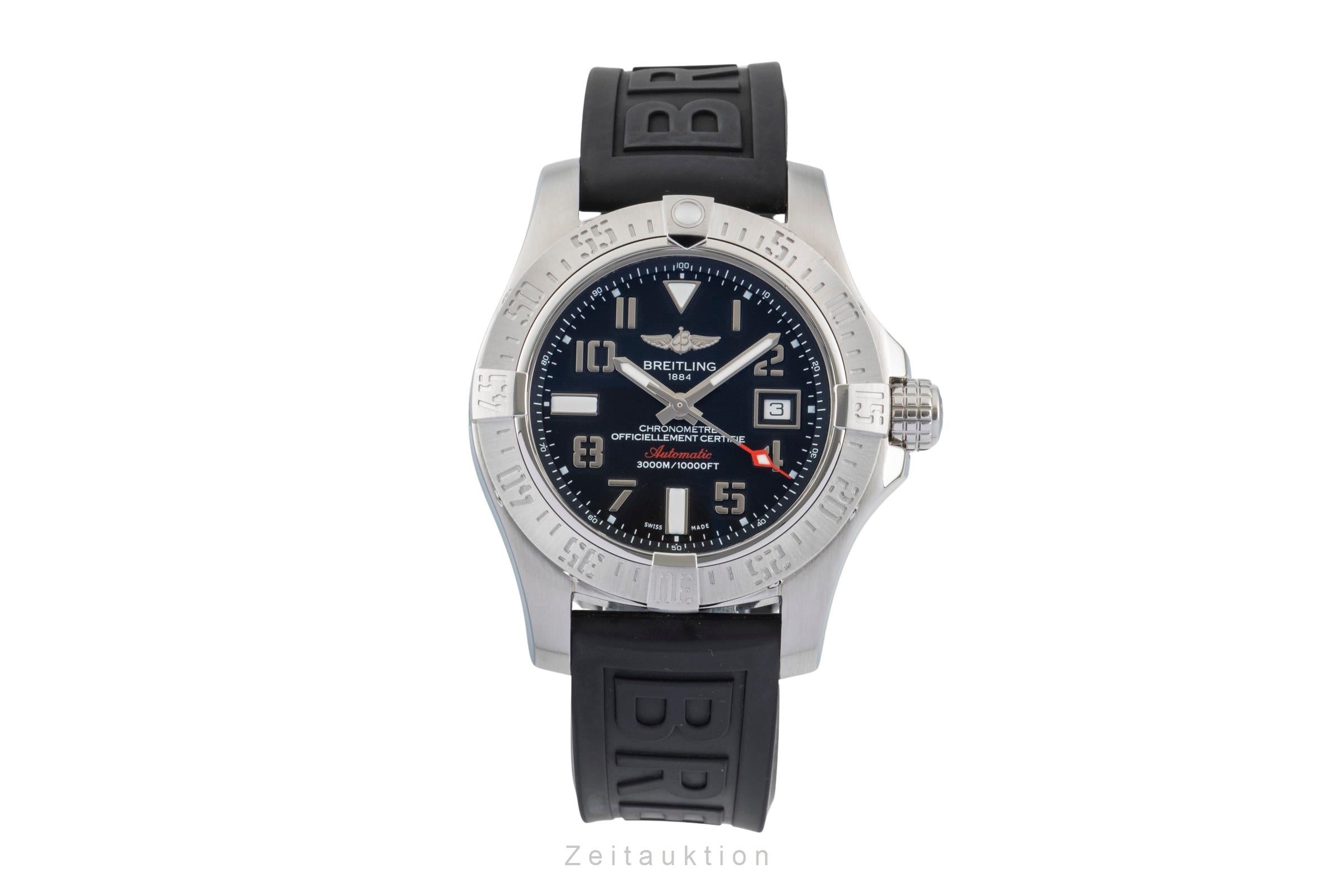 京商CAP 232-40 BREITLING未使用品　3Dハイパーアクロ。羽生市 Breitling Super Avenger II steel automatic Kal. B17 Ref. A17331