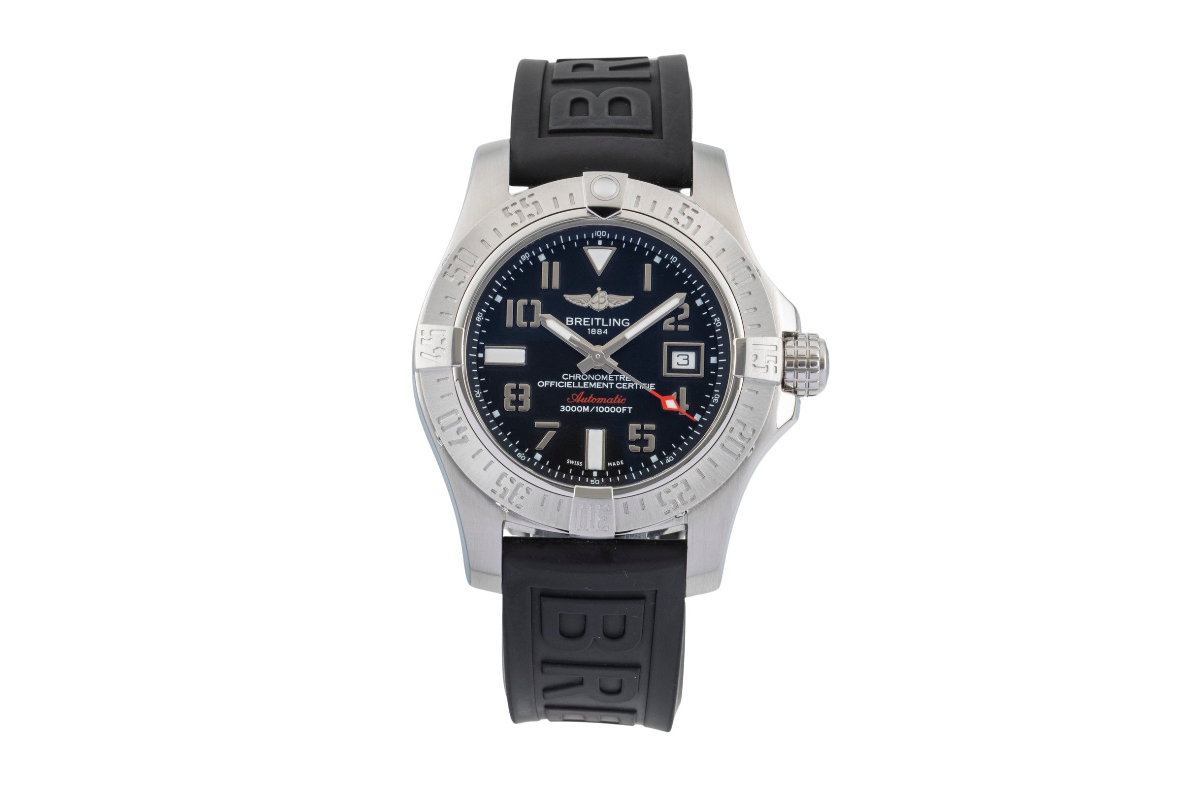 Breitling Super Avenger II acier automatique montre pour hommes A17331  [2602971]