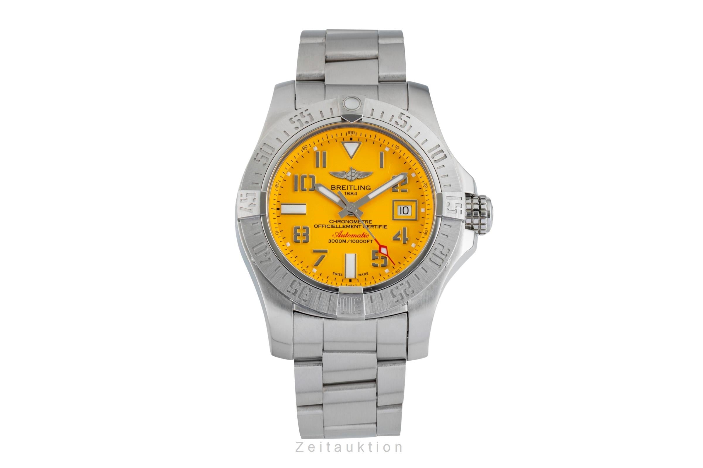 Breitling Avenger II Seawolf Stahl Automatik Herren Ref. A1733110 B&P 2018 [2602975]