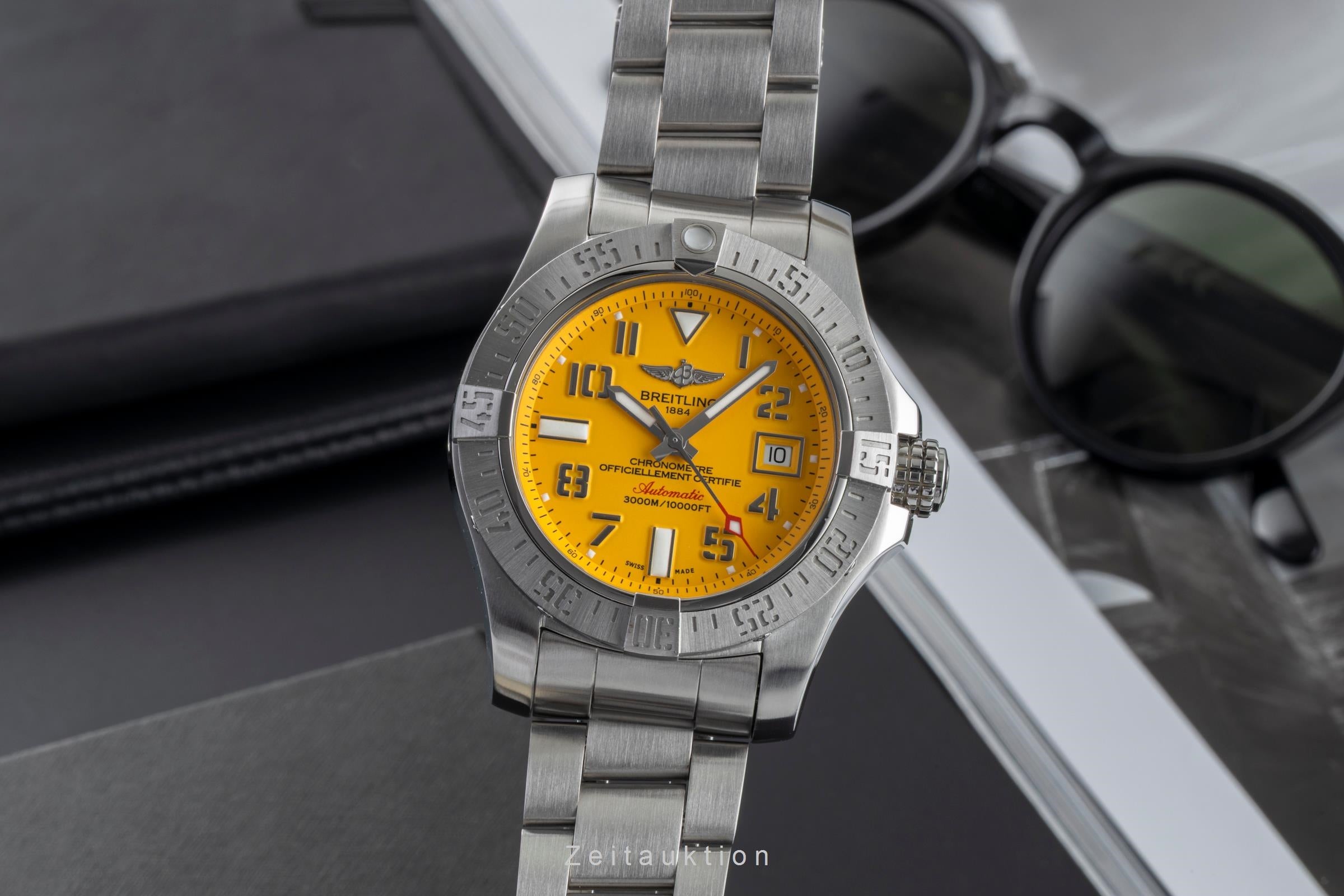 Breitling Avenger II Seawolf Stahl Automatik Herren Ref. A1733110 B&P 2018 [2602975]