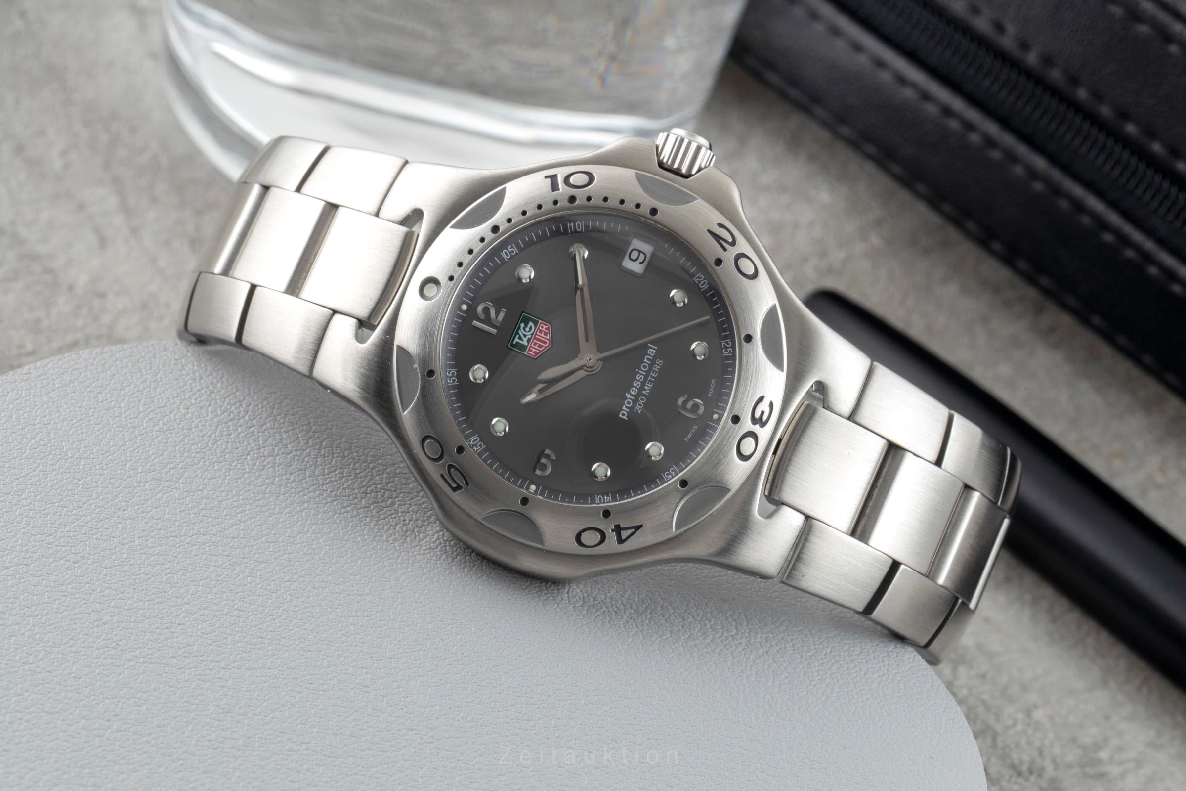 Tag Heuer Kirium Professional Edelstahl Datum Herrenuhr Ref. WL1111 Klassiker [2602976]