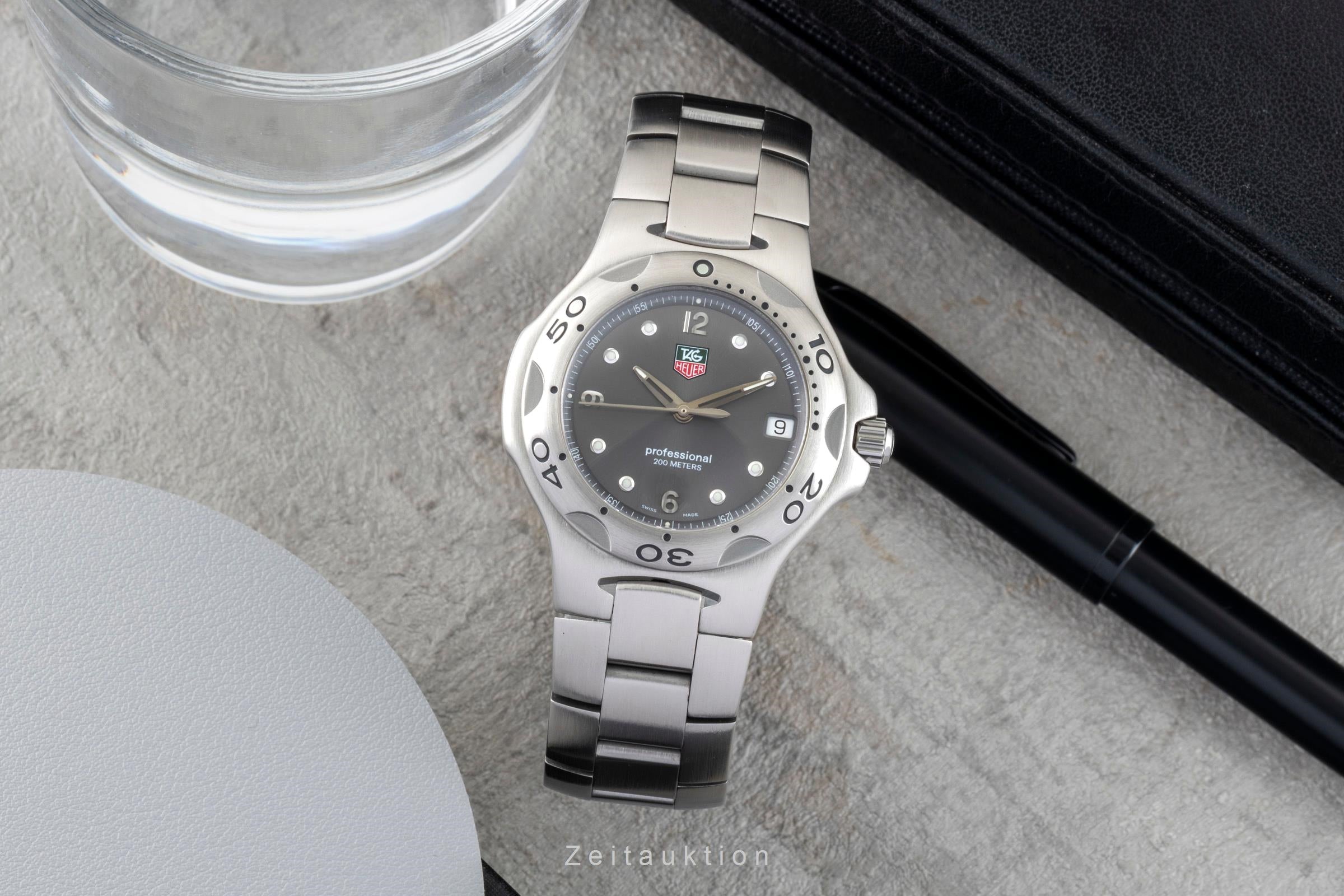 Tag Heuer Kirium Professional Edelstahl Datum Herrenuhr Ref. WL1111 Klassiker [2602976]
