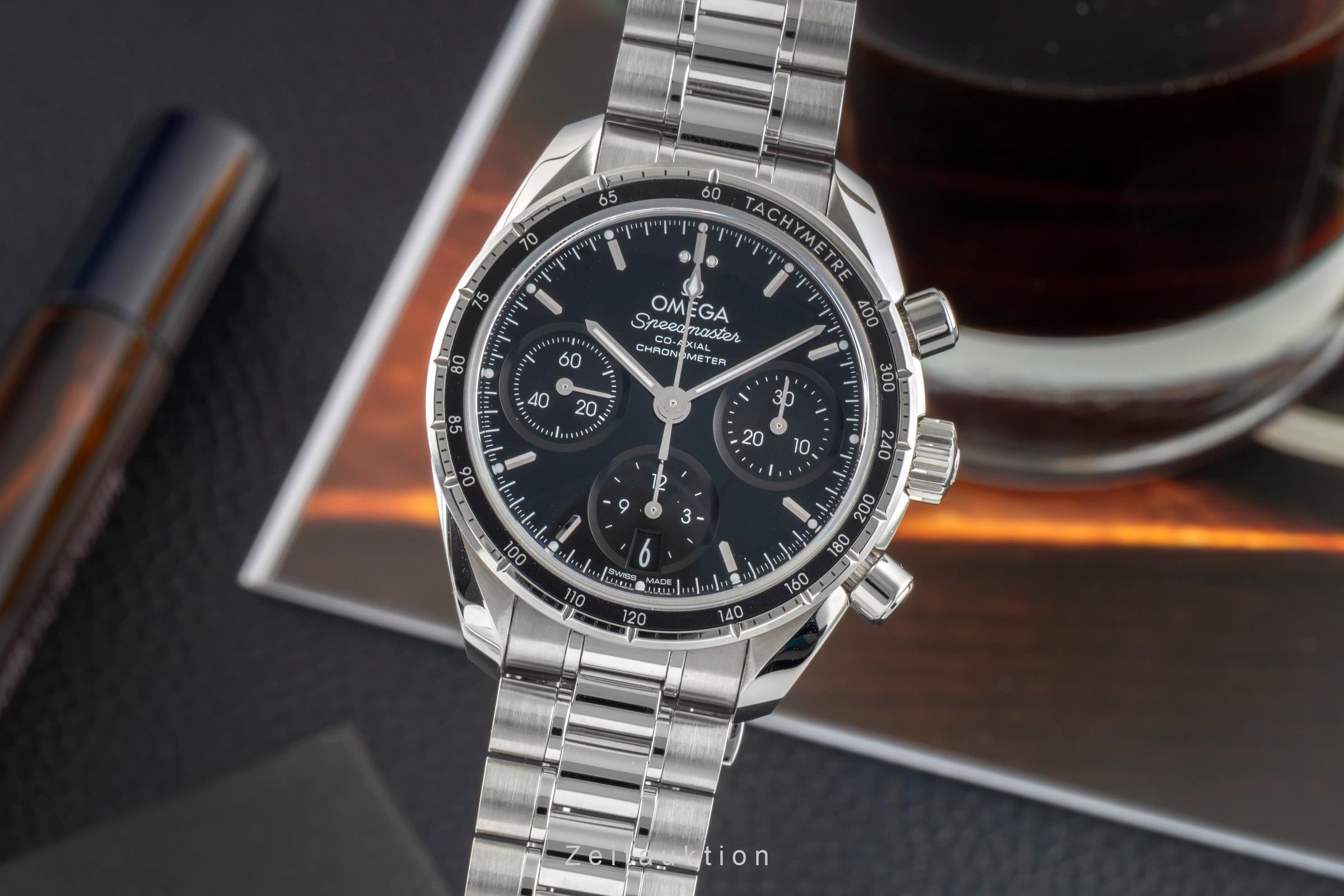 Omega Speedmaster 38 Chronograph Automatik Ref. 324.30.38.50.01.001 B&P 2022 [2602978]