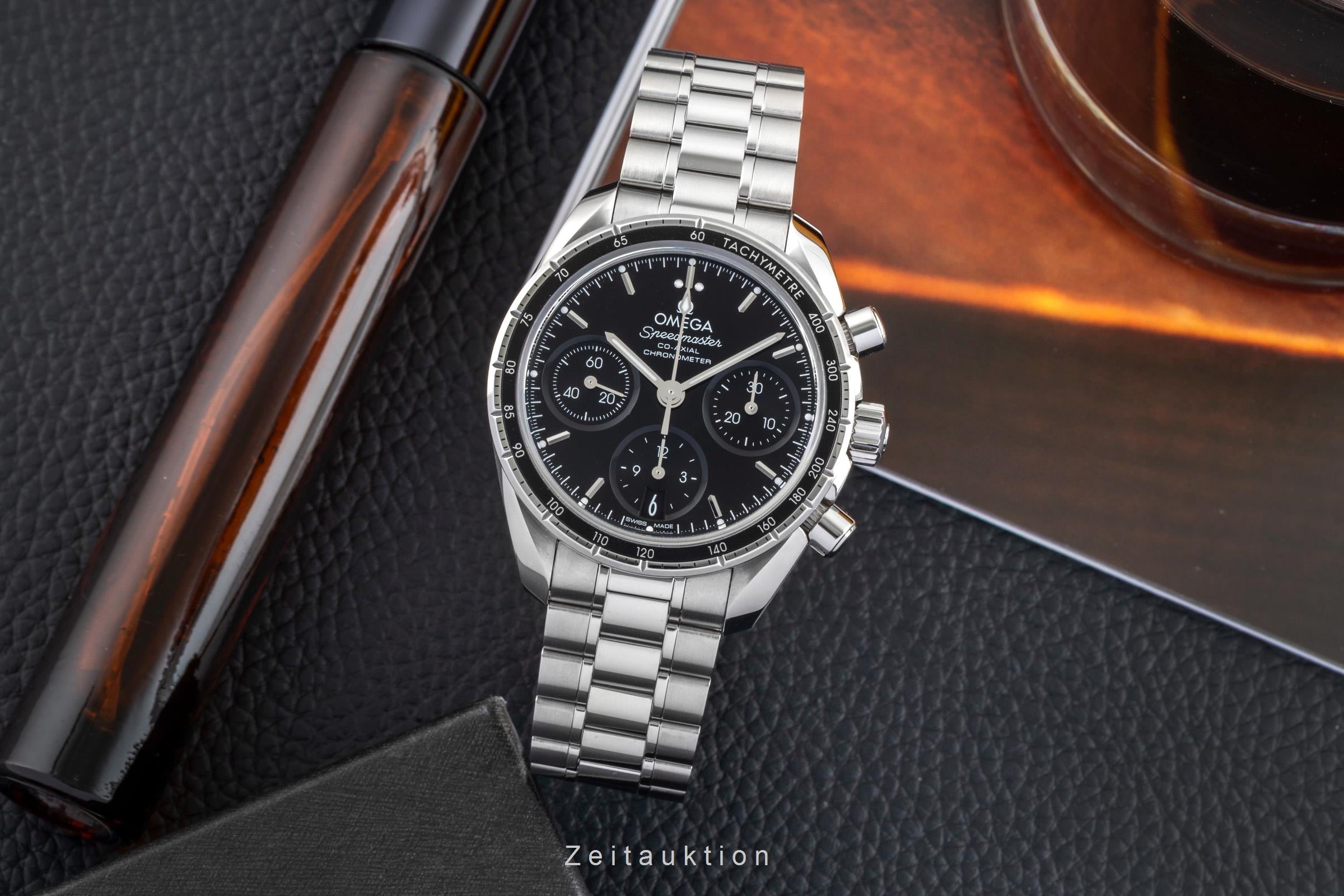 Omega Speedmaster 38 Chronograph Automatik Ref. 324.30.38.50.01.001 B&P 2022 [2602978]