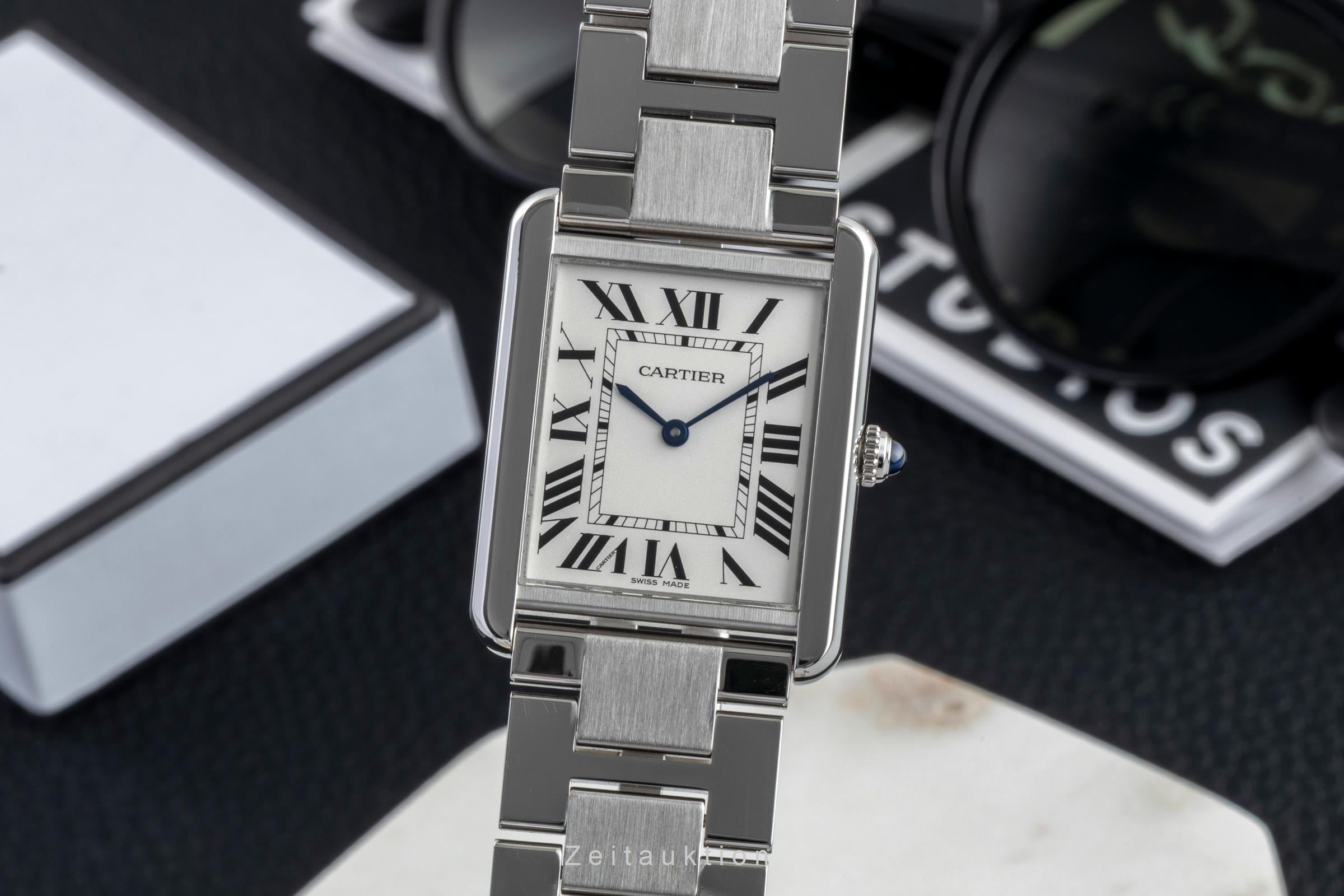 Cartier Tank 腕時計 Cartier Tank steel quartz Kal. 690 Ref. W5200014 | 2602980