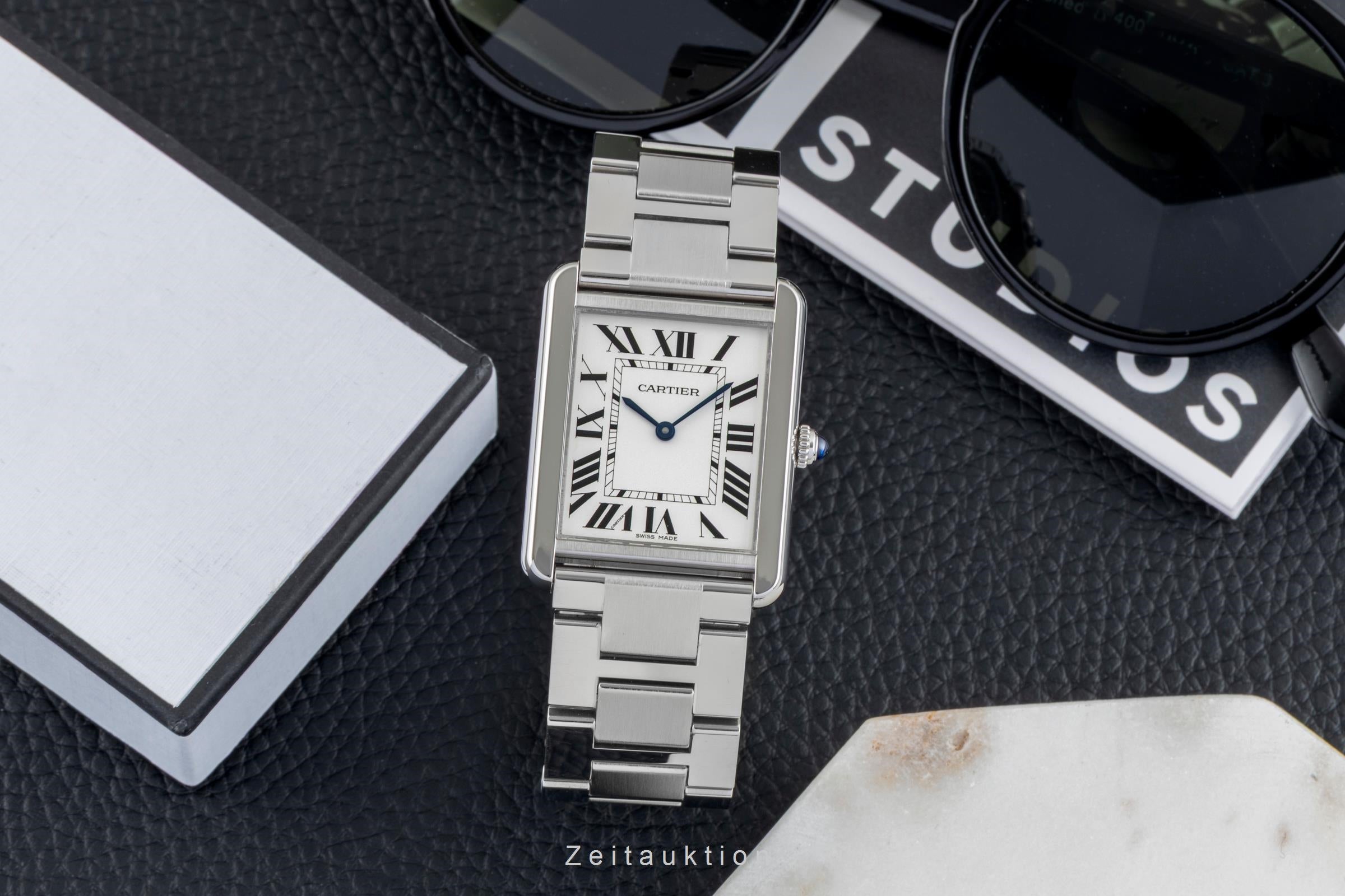 Cartier Tank steel quartz men's watch W5200014  [2602980]