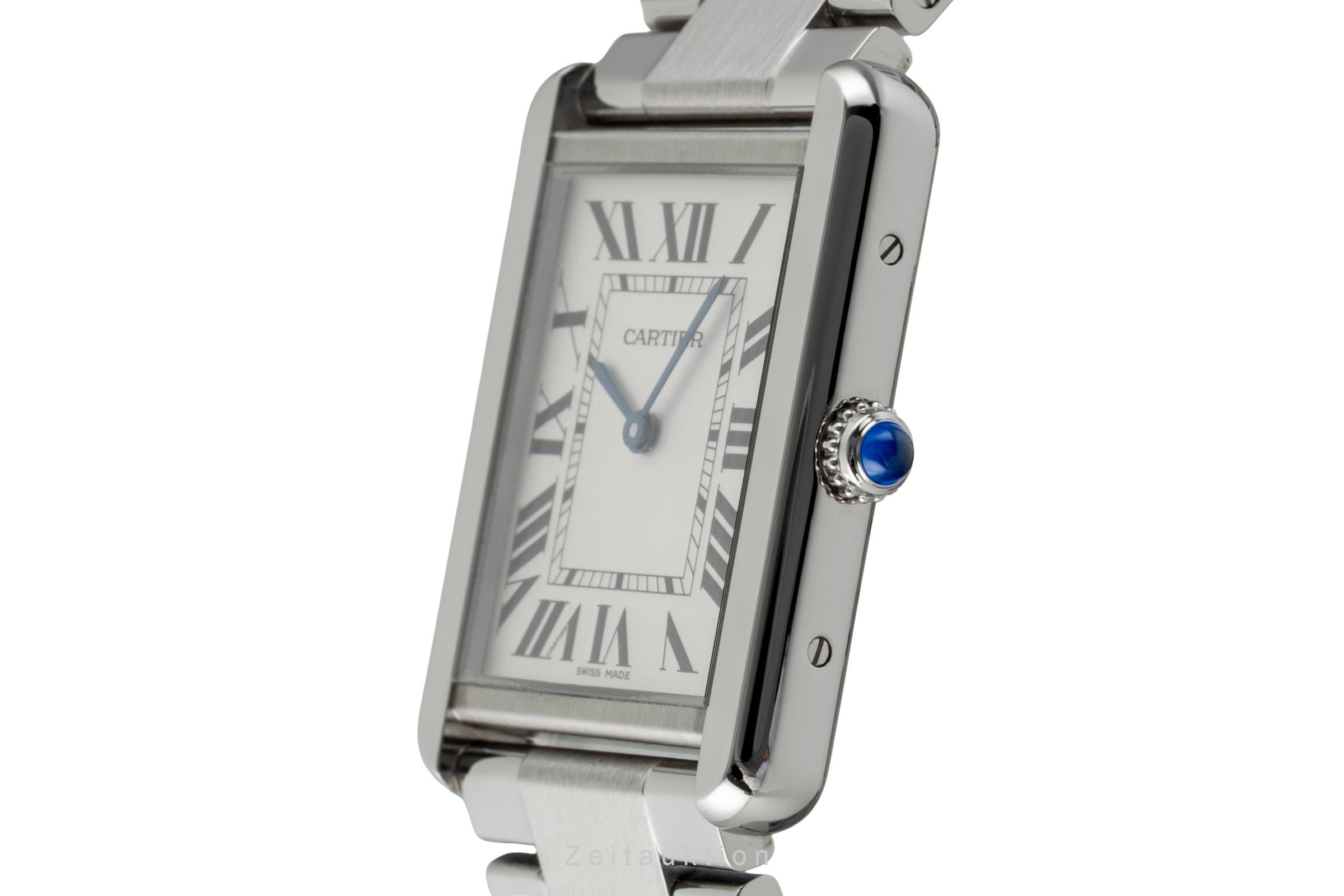 Cartier Tank steel quartz men's watch W5200014  [2602980]