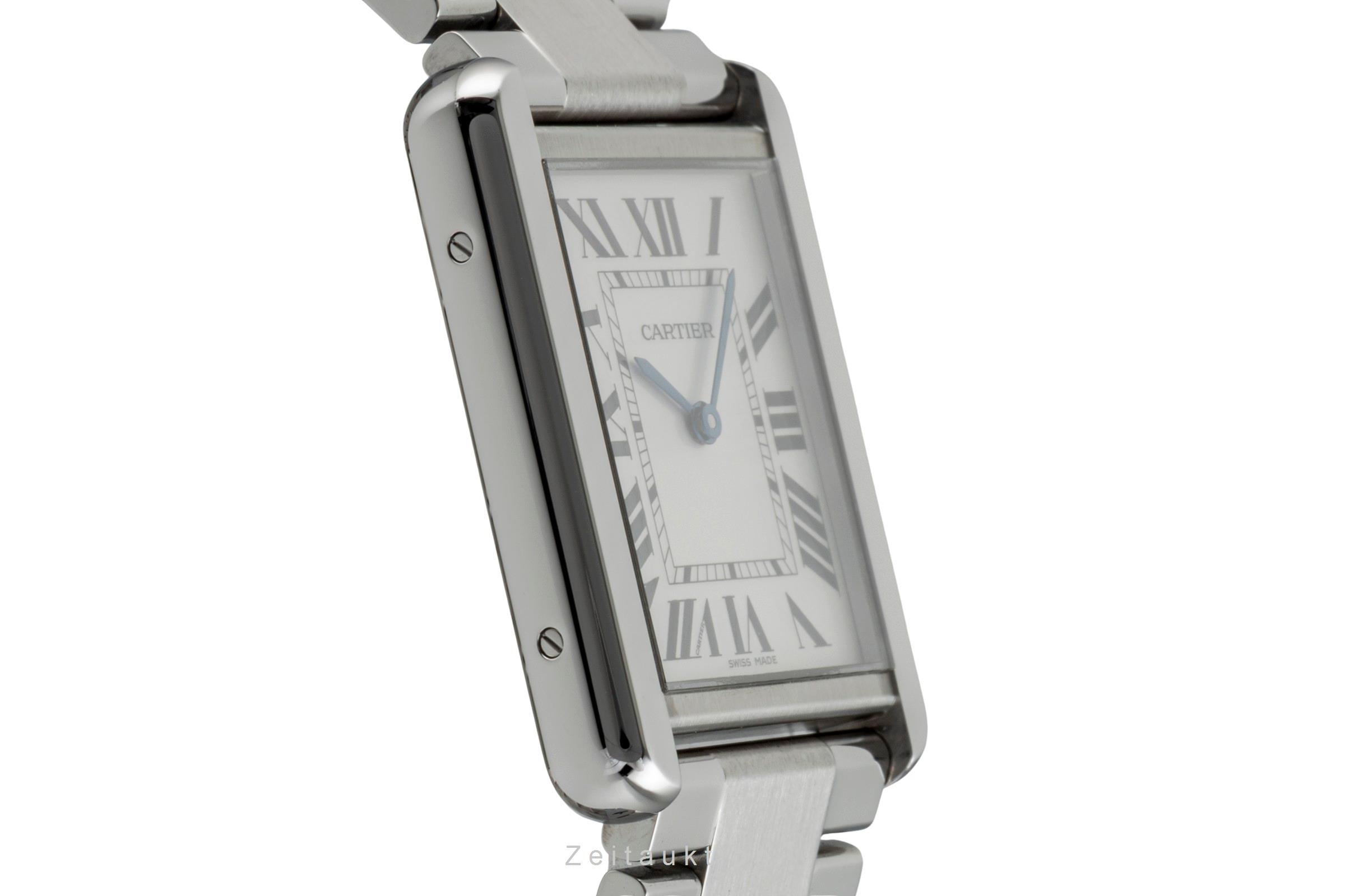 Cartier Tank steel quartz Kal. 690 Ref. W5200014 | 2602980