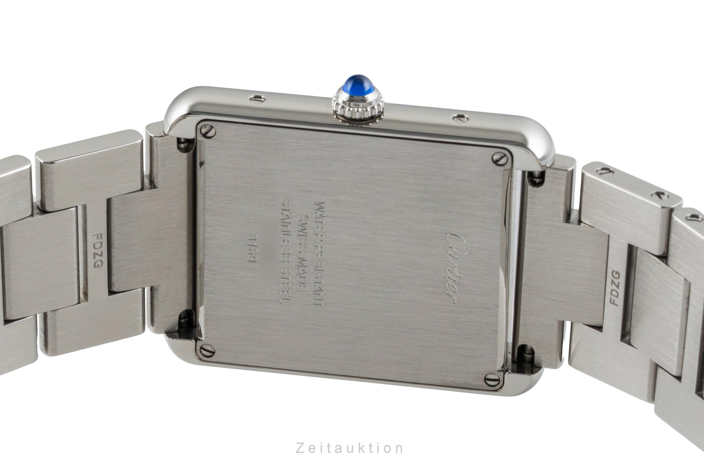 Cartier Tank steel quartz men's watch W5200014  [2602980]