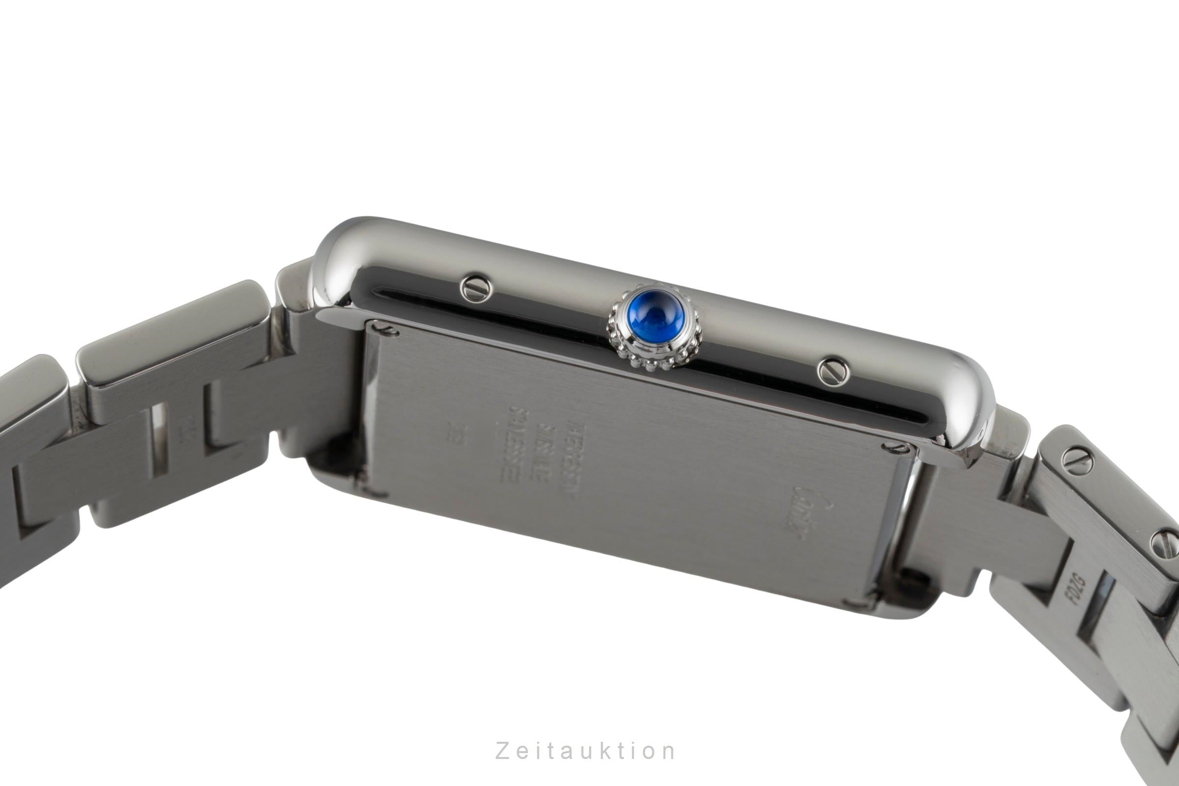 Cartier Tank steel quartz men's watch W5200014  [2602980]