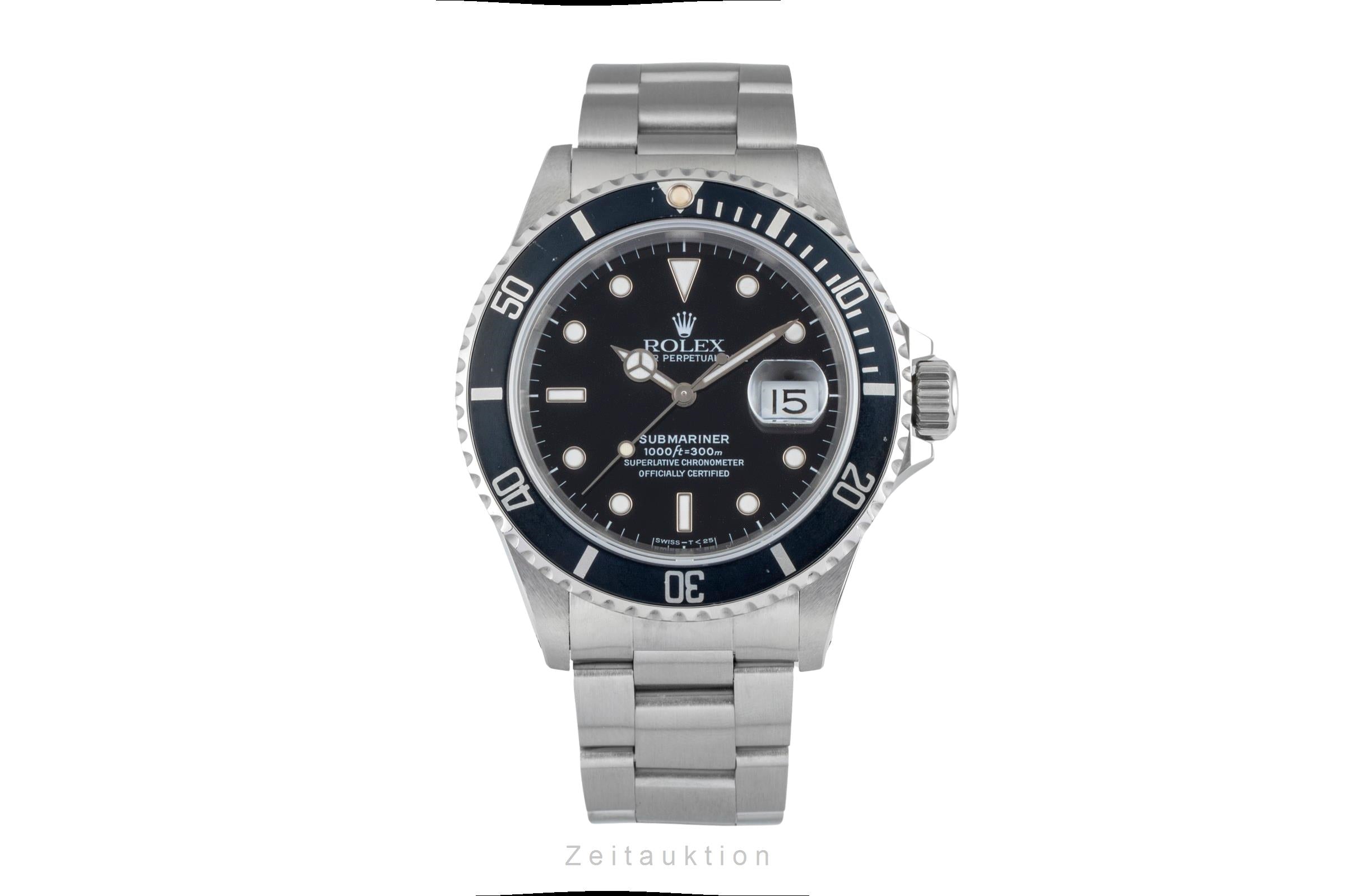 Rolex Submariner acier automatique montre pour hommes 16610  [2602996]