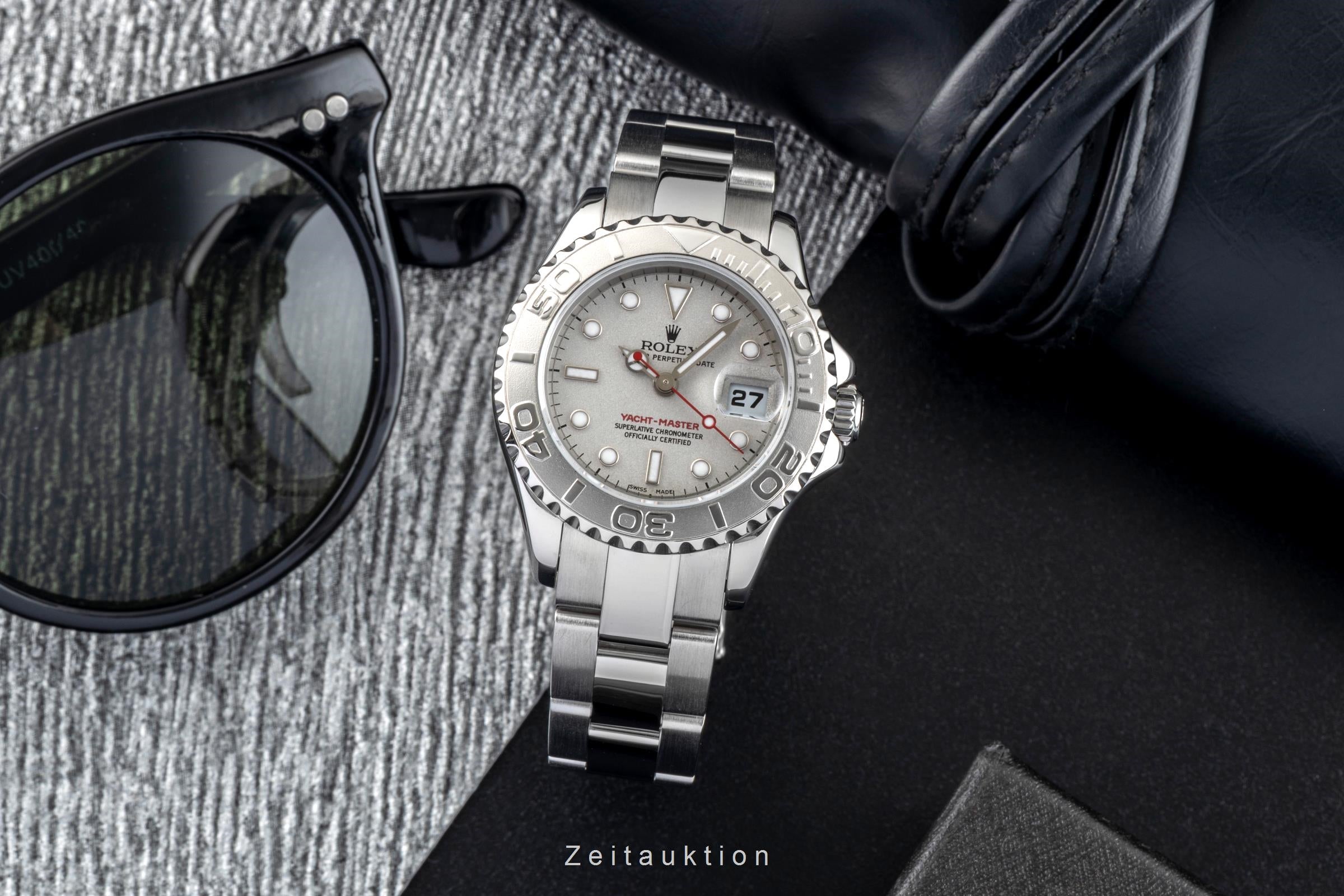 Rolex Yacht-Master acero / platino automático reloj para damas  169622  [2602998]