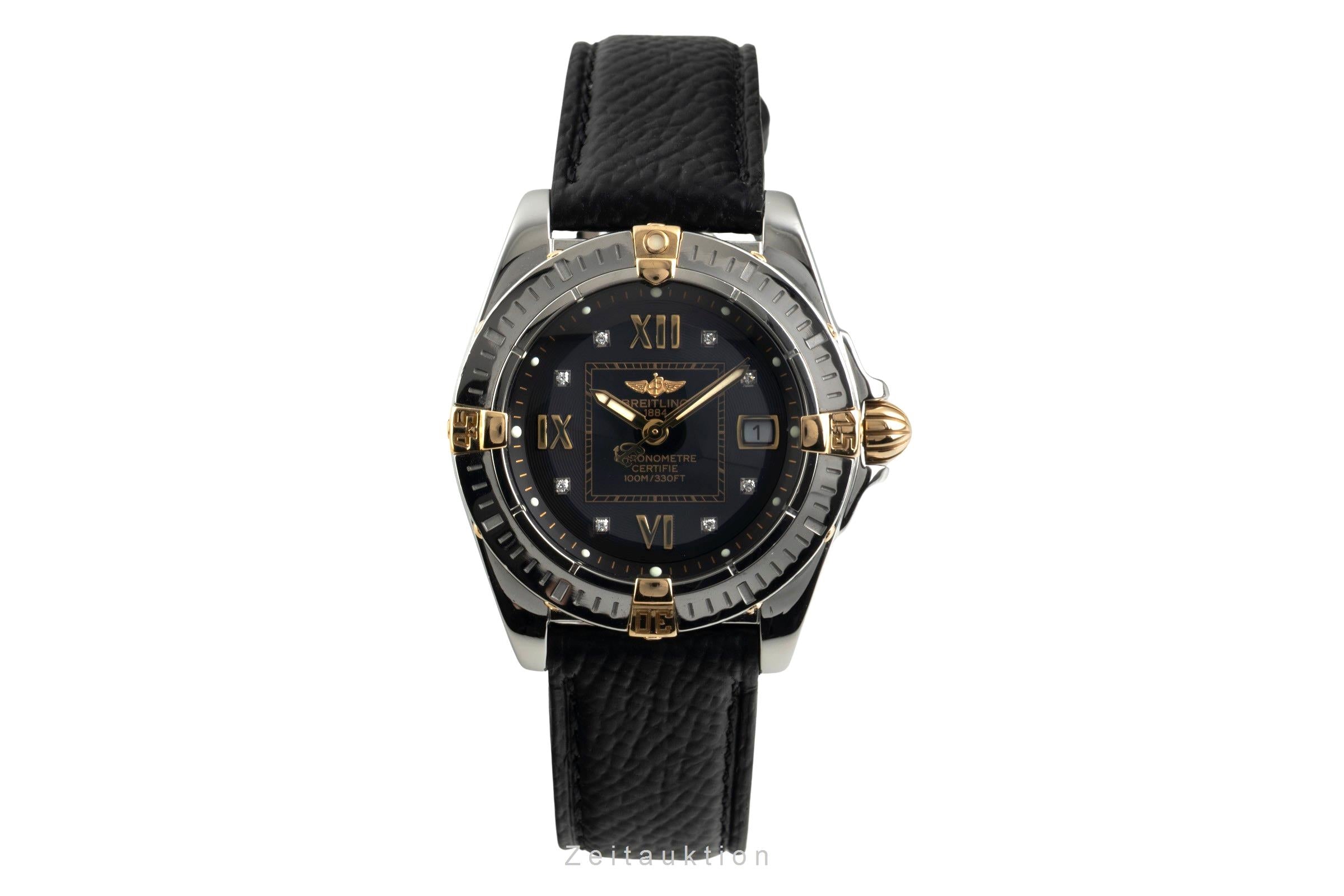 Breitling Galactic Cockpit Lady 32 Stahl / Gold Quarz Black Dial Ref. B71356  [2603006]