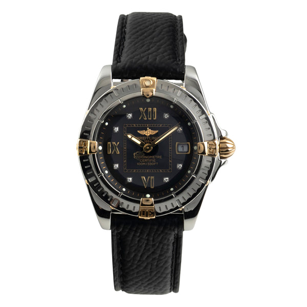 Breitling Galactic Cockpit Lady 32 Stahl / Gold Quarz Black Dial Ref. B71356  [2603006]