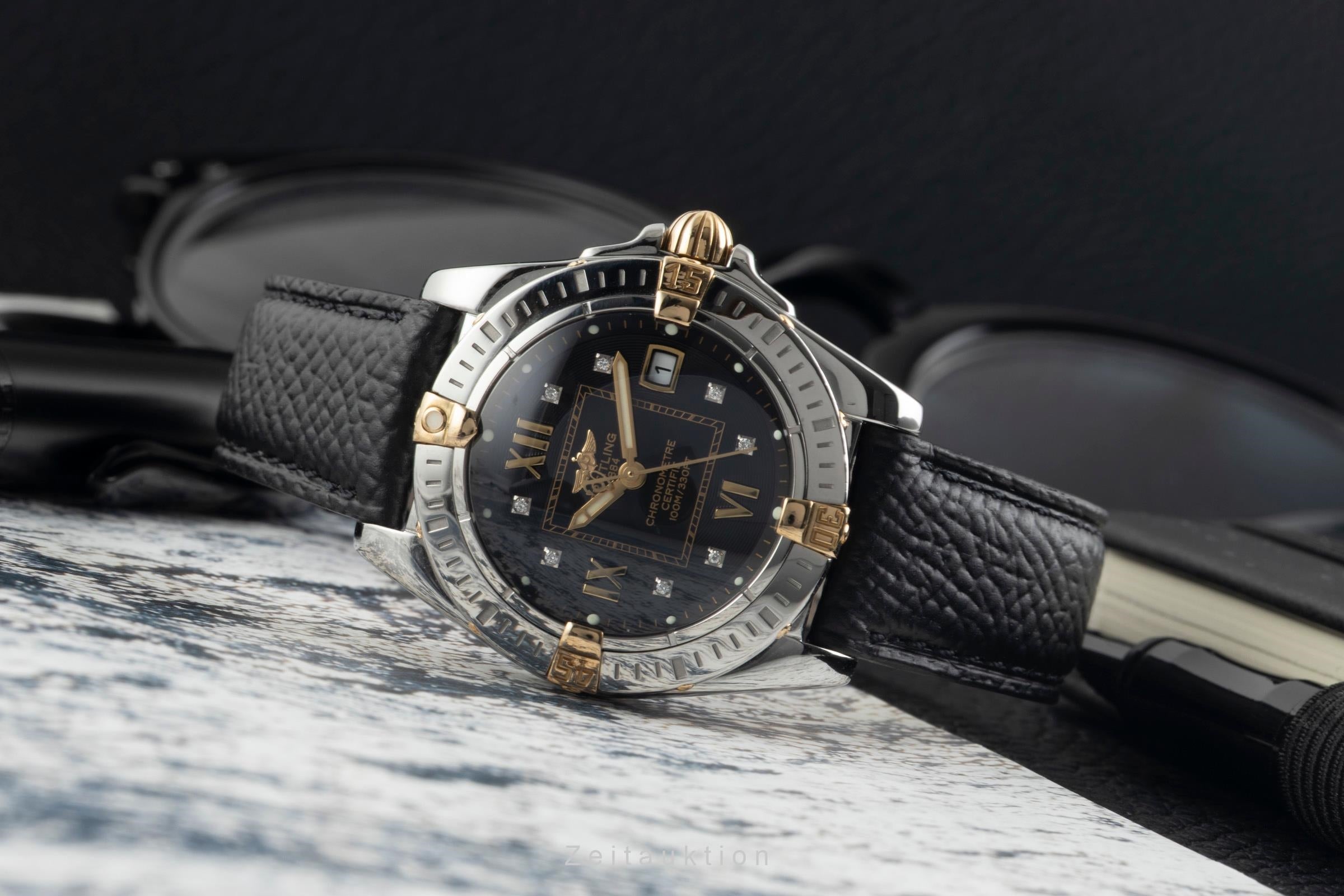Breitling Galactic Cockpit Lady 32 Stahl / Gold Quarz Black Dial Ref. B71356  [2603006]