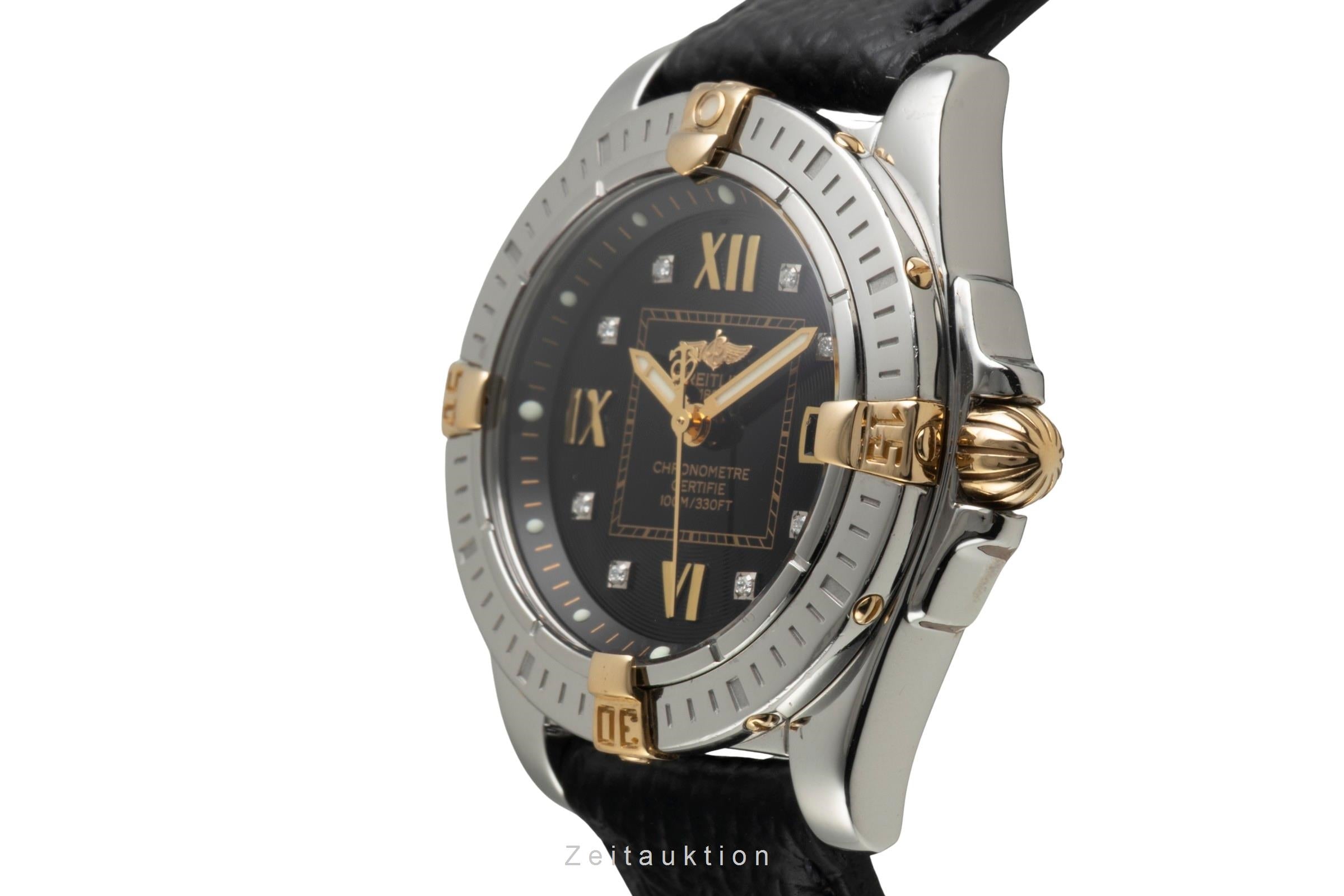 Breitling Galactic Cockpit Lady 32 Stahl / Gold Quarz Black Dial Ref. B71356  [2603006]