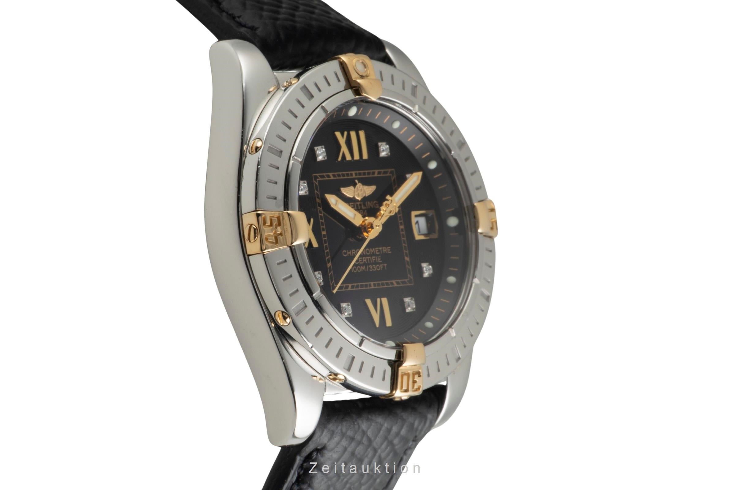 Breitling Galactic Cockpit Lady 32 Stahl / Gold Quarz Black Dial Ref. B71356  [2603006]