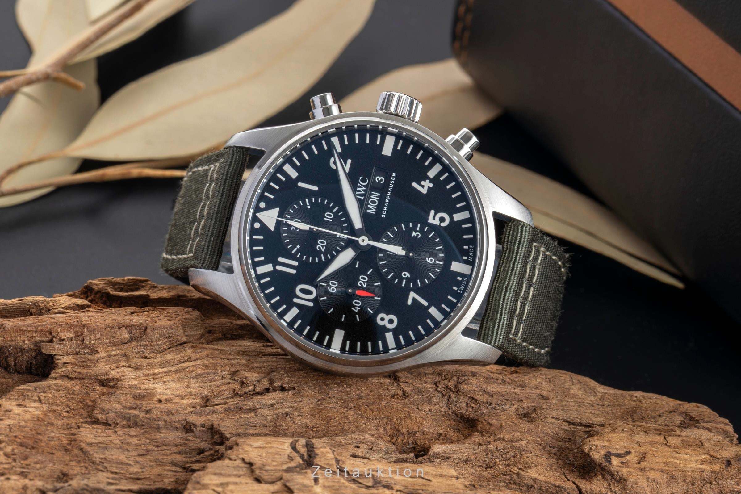 IWC Fliegerchronograph chronograph steel automatic Kal. C.79320