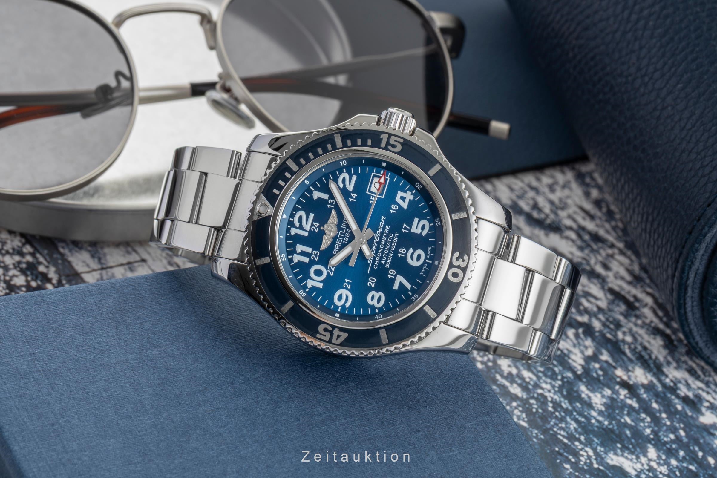Breitling Superocean steel automatic men's watch A17365D1/C915  [2603011]