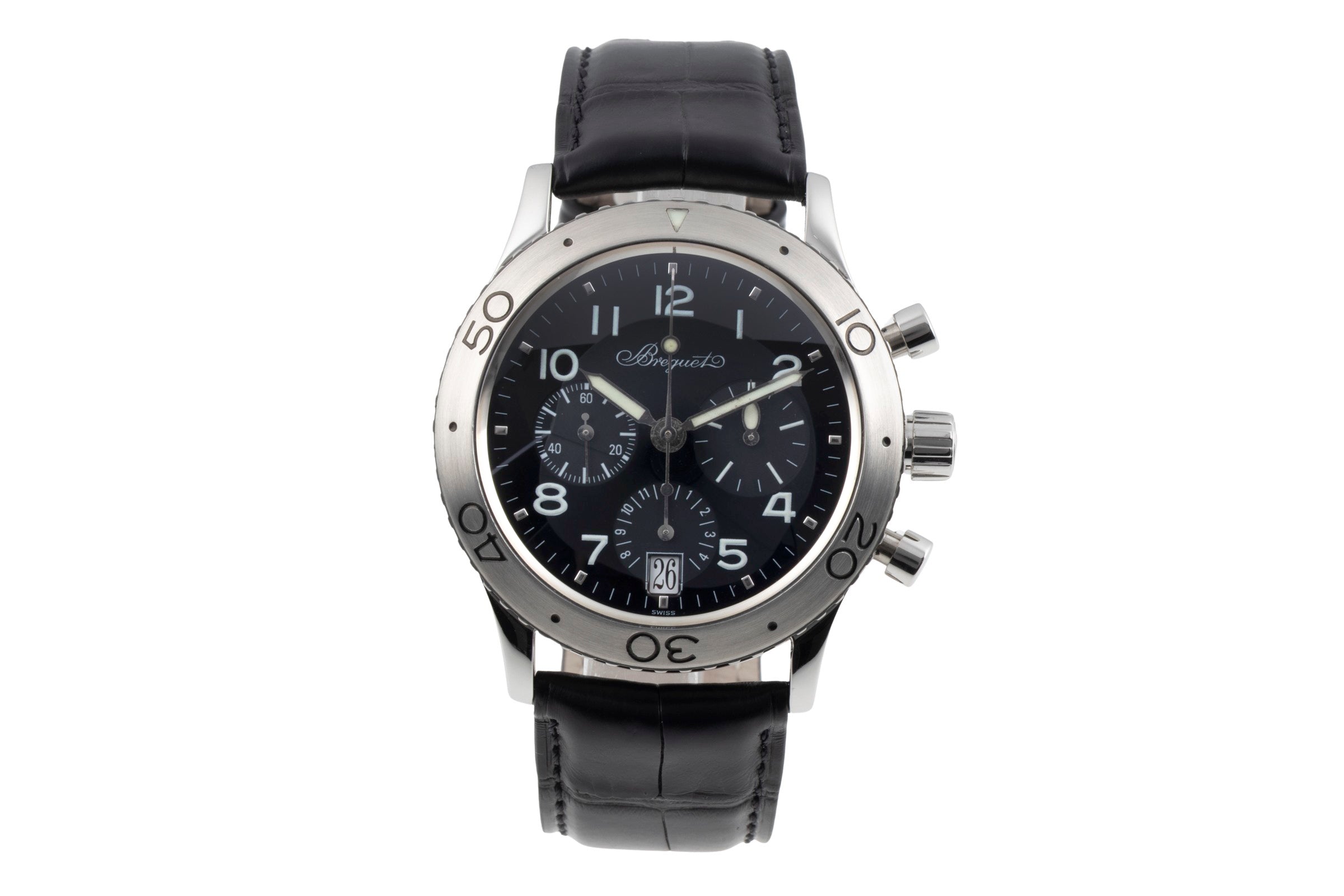 Breguet Type XX chronographe acier automatique montre pour hommes 3820  [2603022]