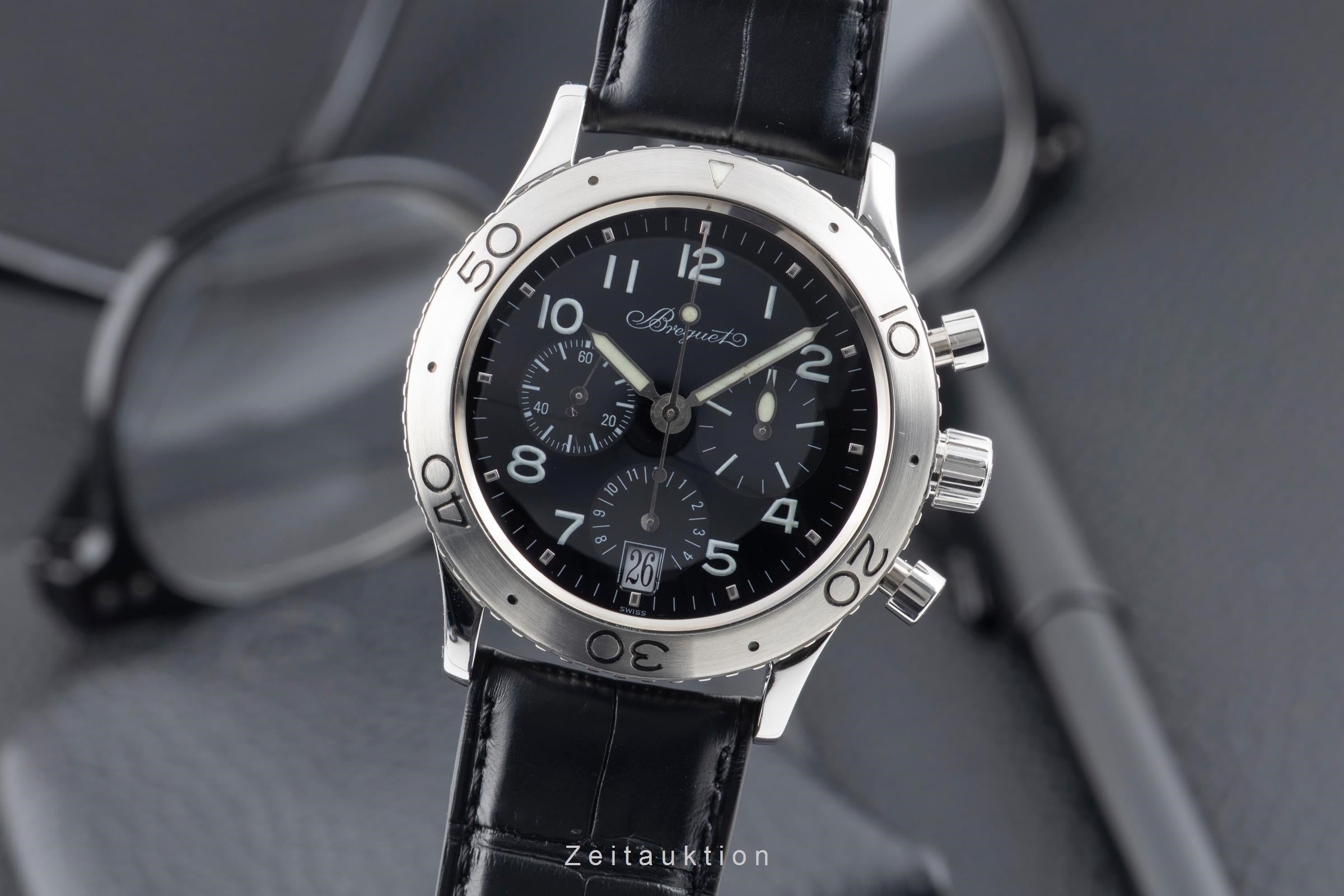 Breguet Type XX Chronograph Edelstahl Automatik Herrenuhr Ref. 3820 Klassiker [2603022]