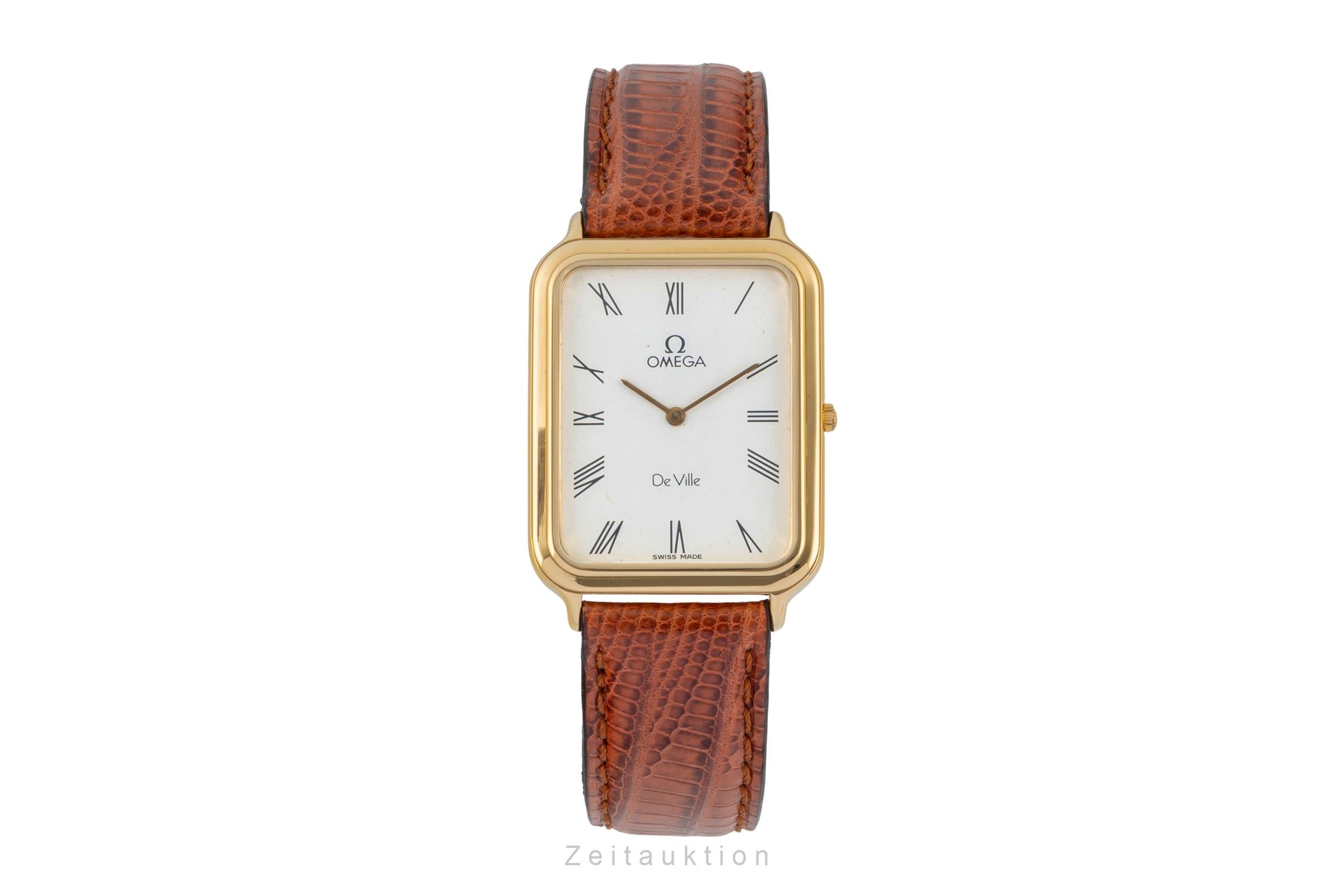 Omega De Ville gold-plated quartz unisex 195.0042 Vintage  [2603030]