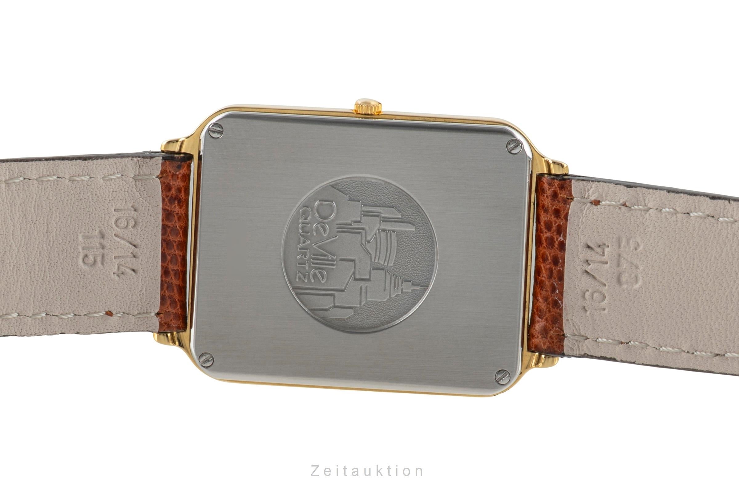 Omega De Ville gold-plated quartz unisex 195.0042 Vintage  [2603030]