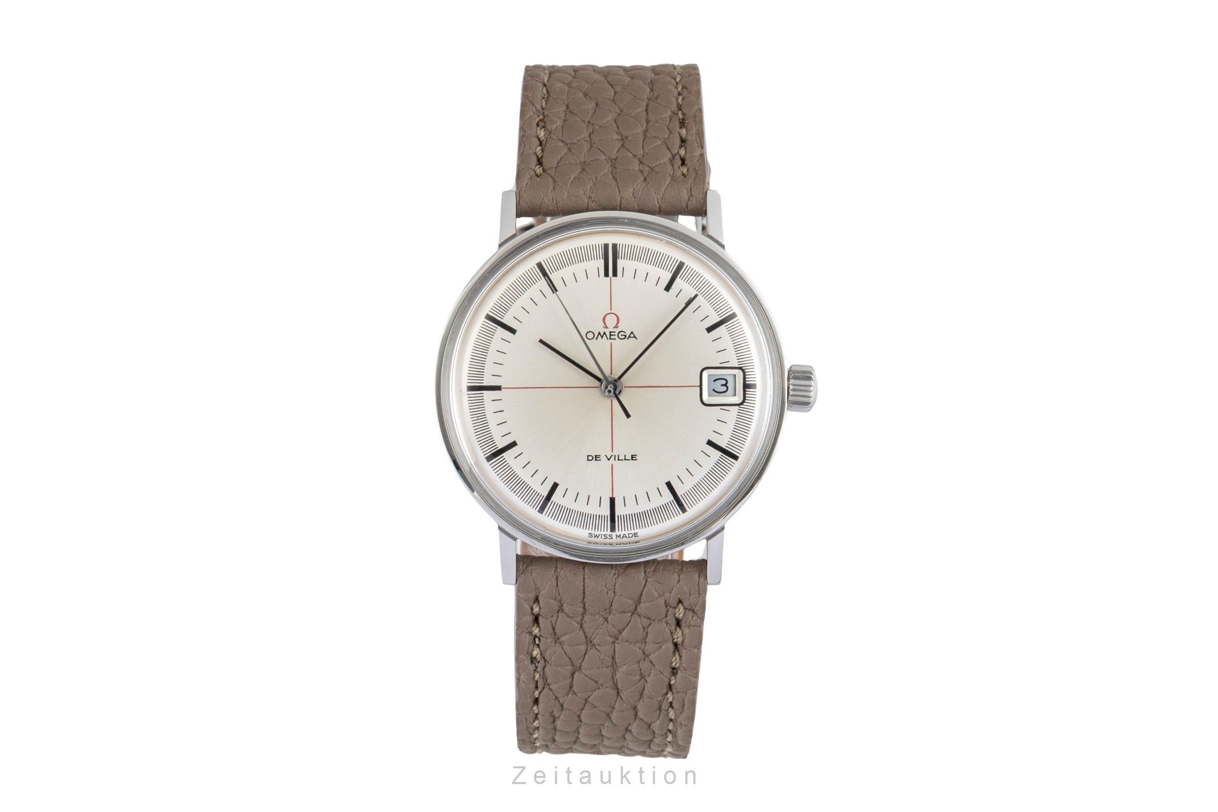Omega De Ville acier à remontage manuel montre pour hommes 136.019 Vintage  [2603031]