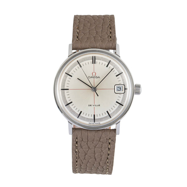 Omega De Ville acier à remontage manuel montre pour hommes 136.019 Vintage  [2603031]