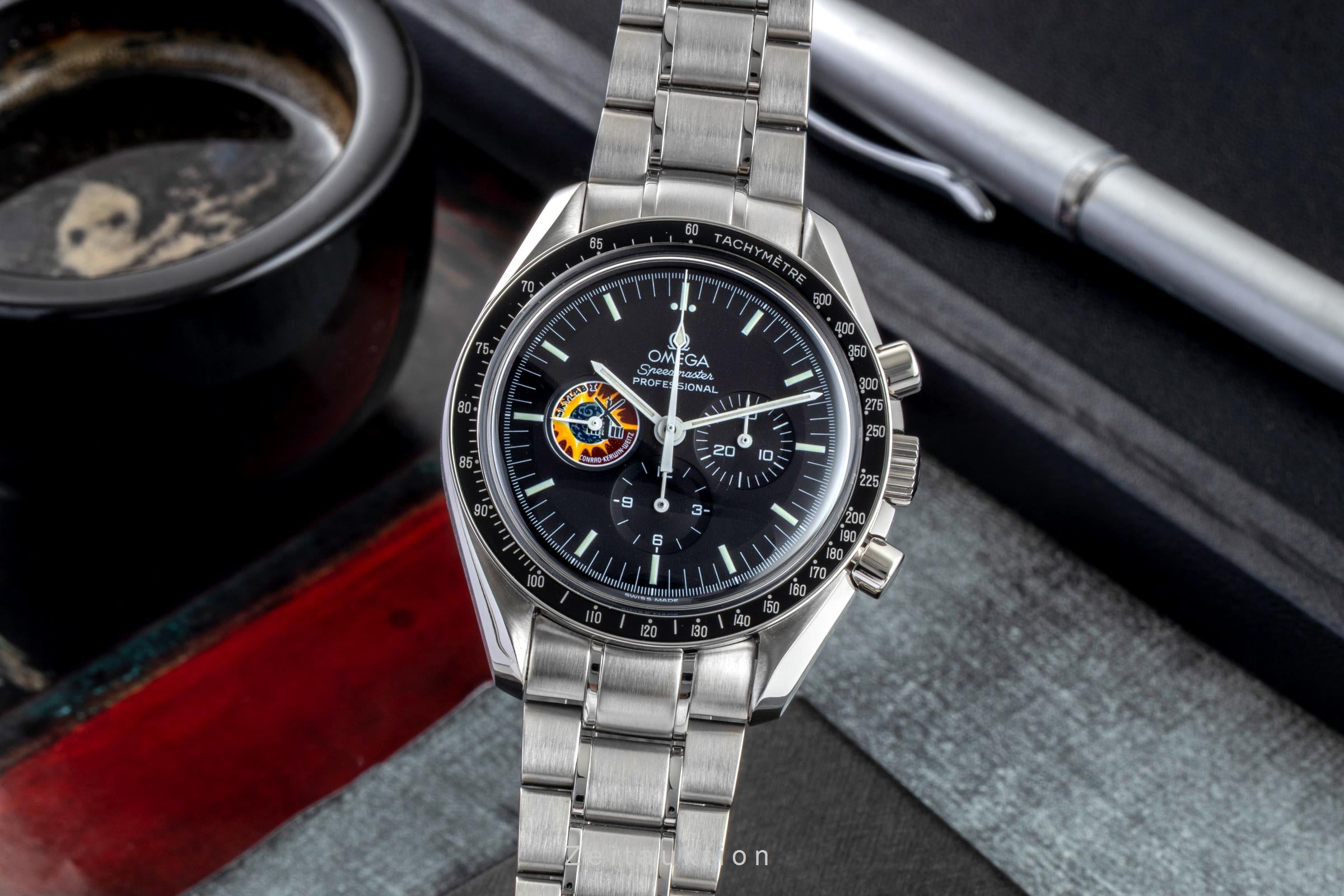 Omega Speedmaster Moonwatch Skylab Stahl Handaufzug Ref. 3597.21.00 B&P 1999 [2603044]