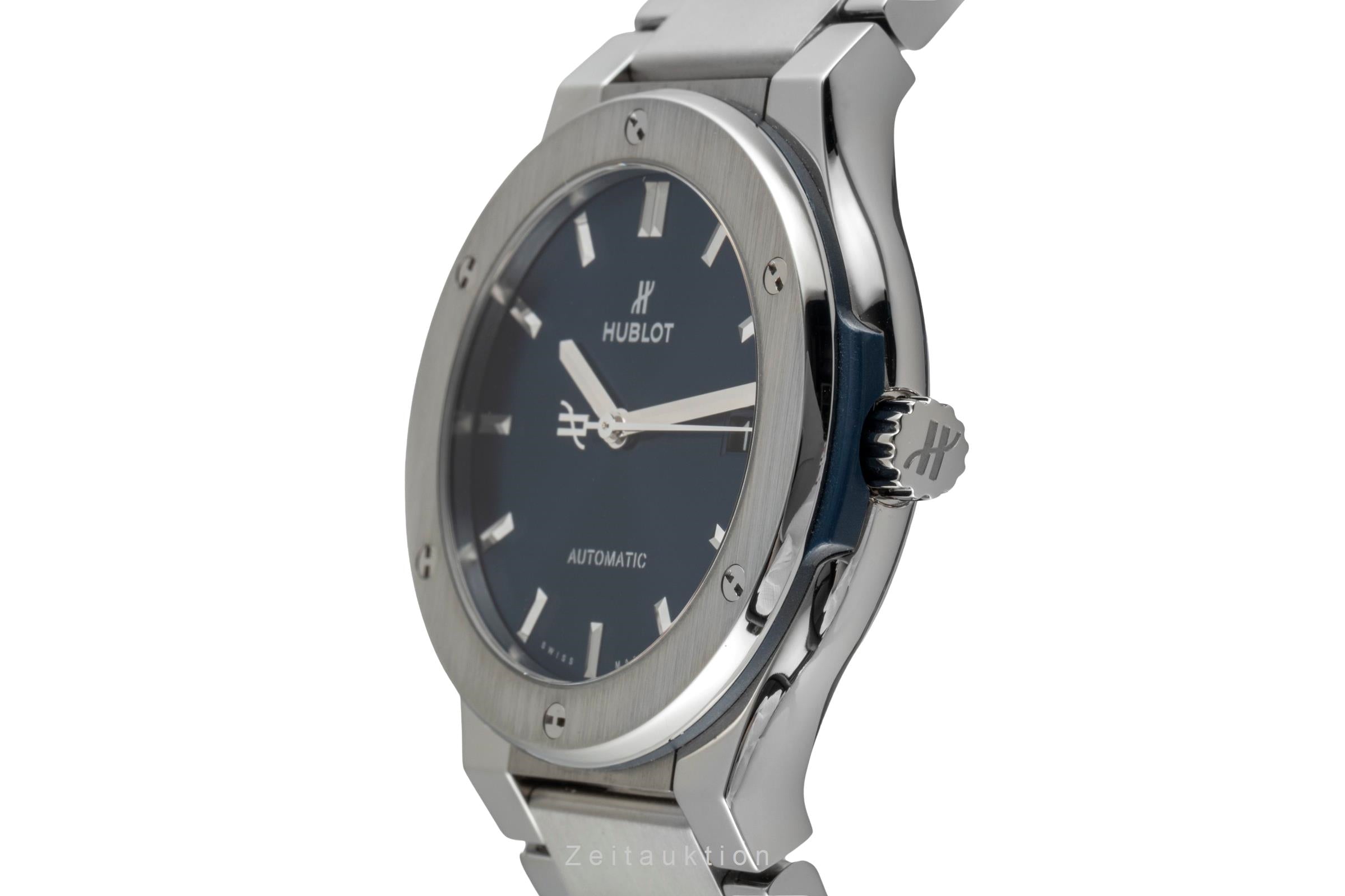 Hublot Classic Fusion Blue Titan Automatik Herrenuhr Ref. 510.NX.7170.NX B&P  [2603050]