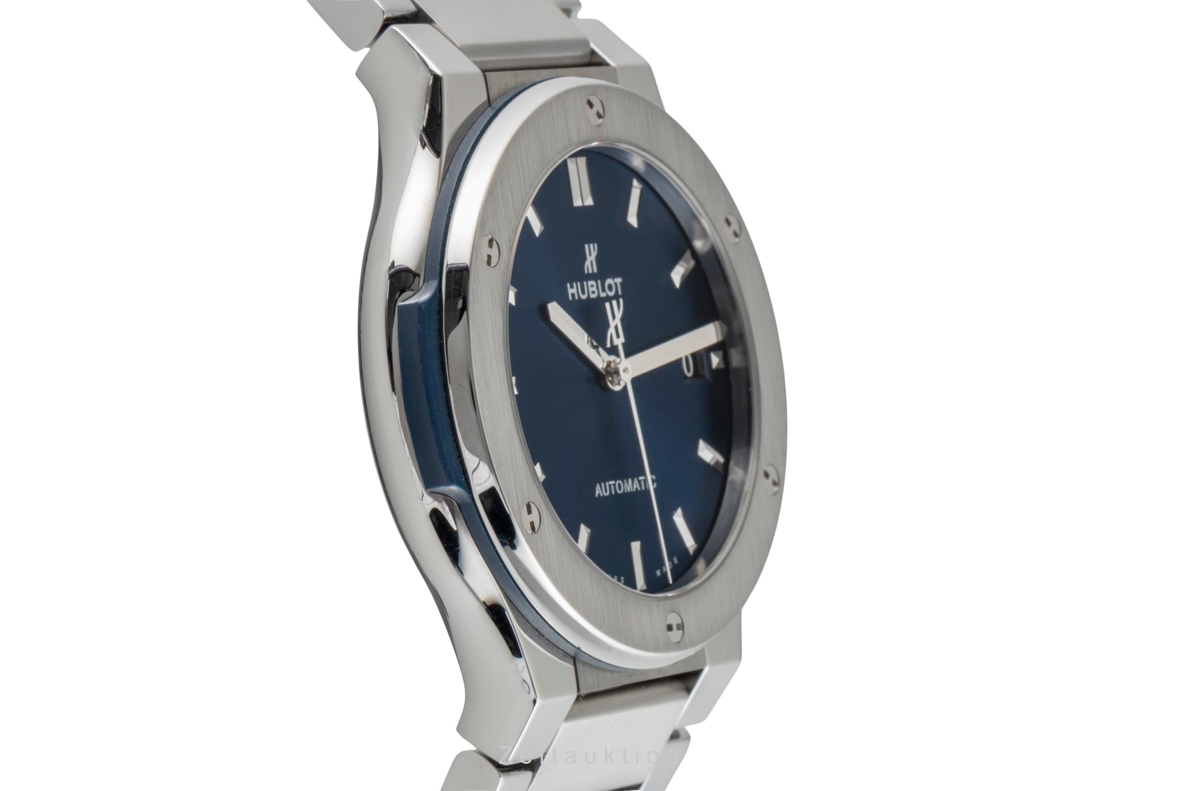 Hublot Classic Fusion Blue Titan Automatik Herrenuhr Ref. 510.NX.7170.NX B&P  [2603050]