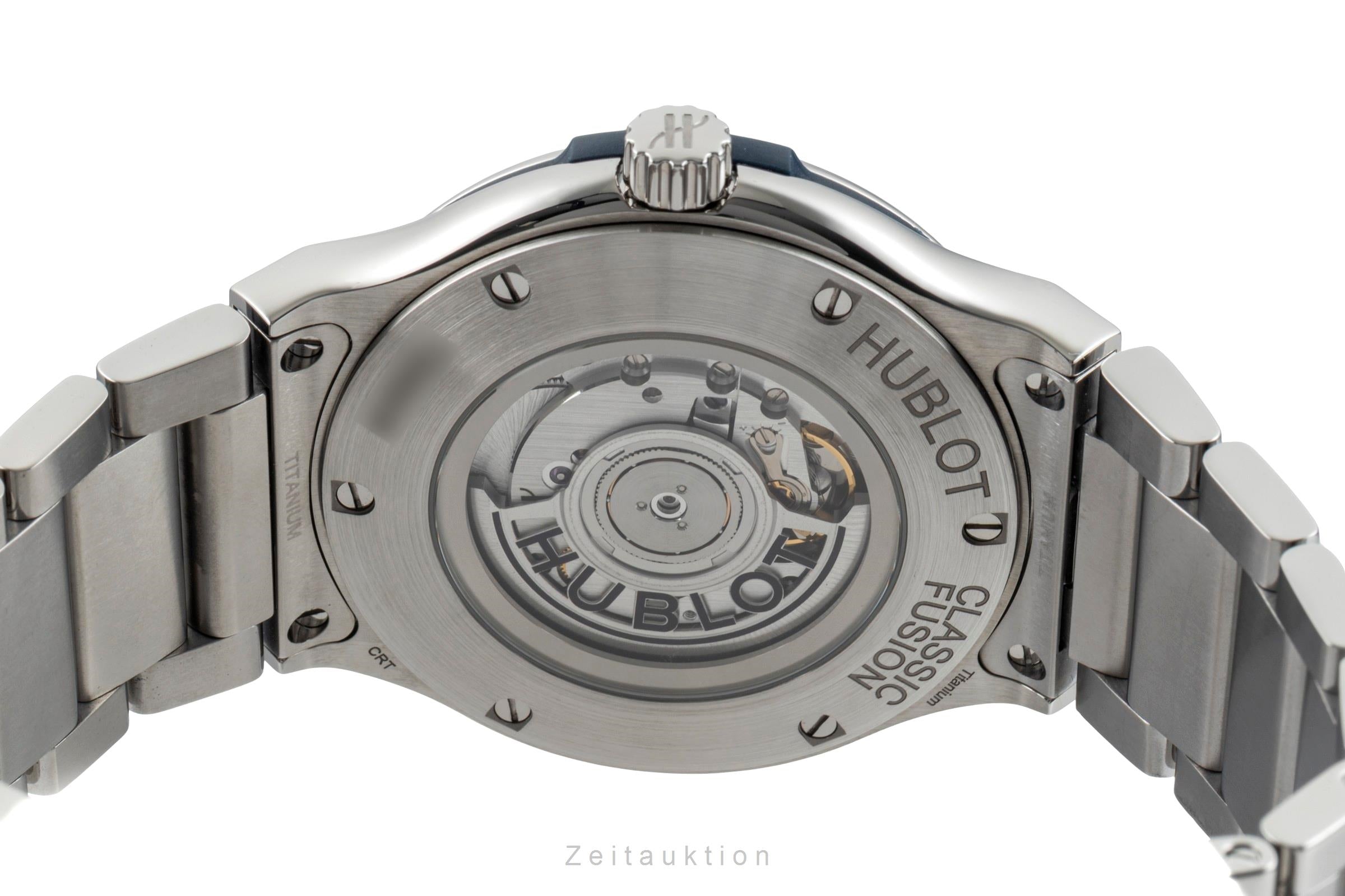 Hublot Classic Fusion Blue Titan Automatik Herrenuhr Ref. 510.NX.7170.NX B&P  [2603050]