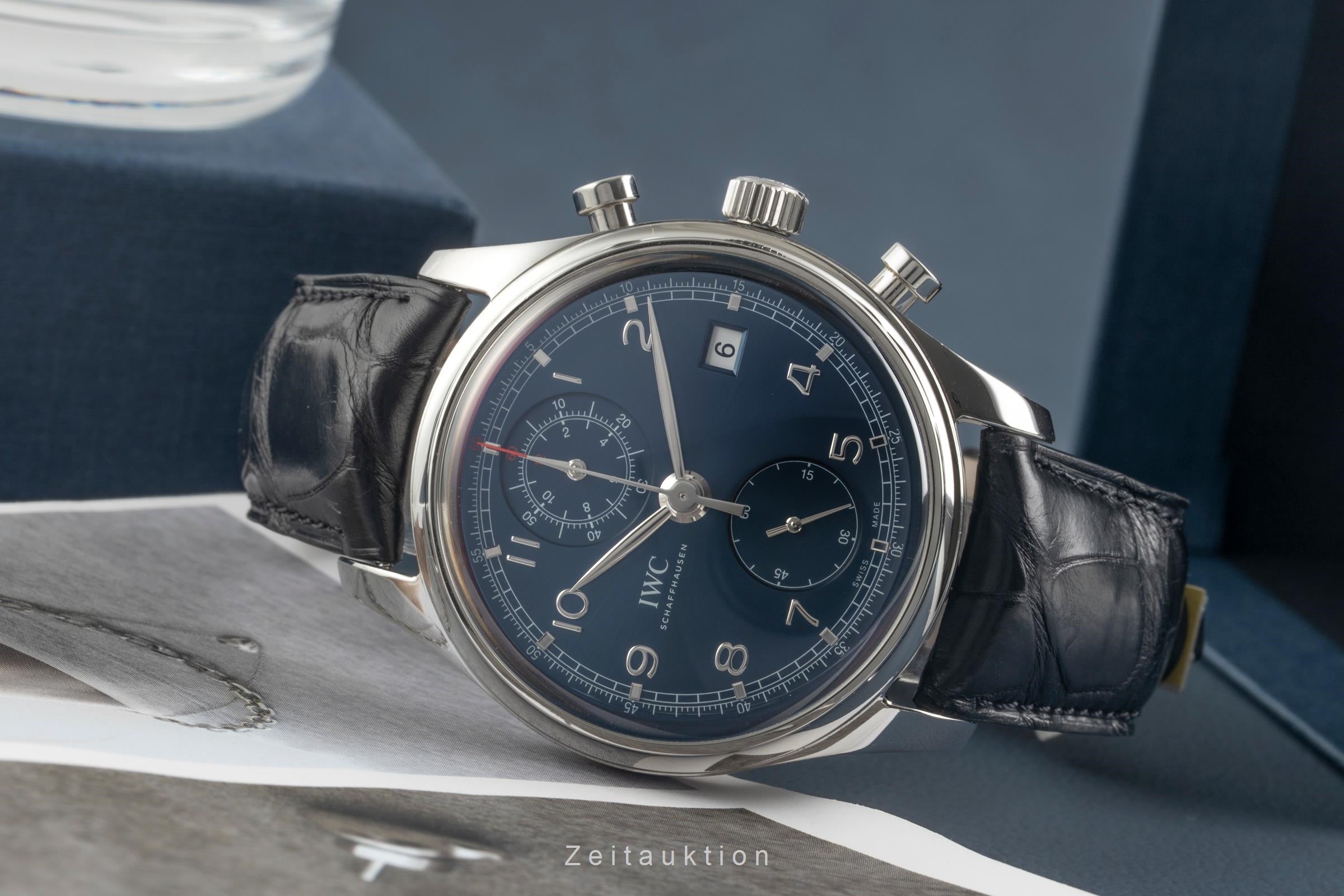 IWC Portugieser cronografo acciaio automatismo orologio da uomo IW390406  [2603053]