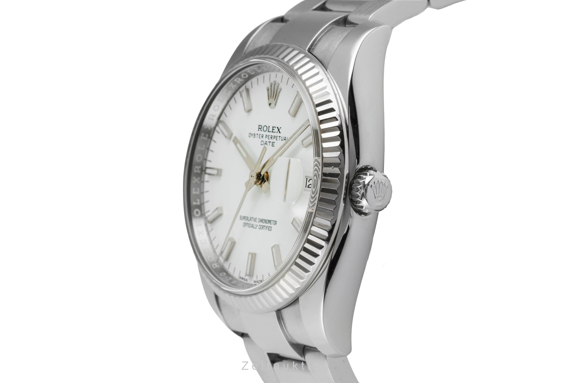 Rolex Datejust steel / white gold automatic men's watch 115234  [2603058]