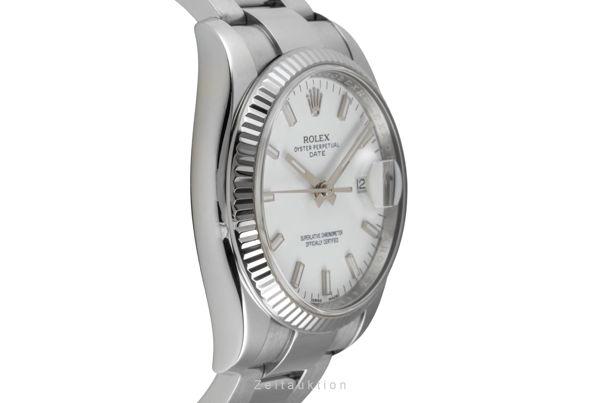 Rolex Datejust steel / white gold automatic men's watch 115234  [2603058]