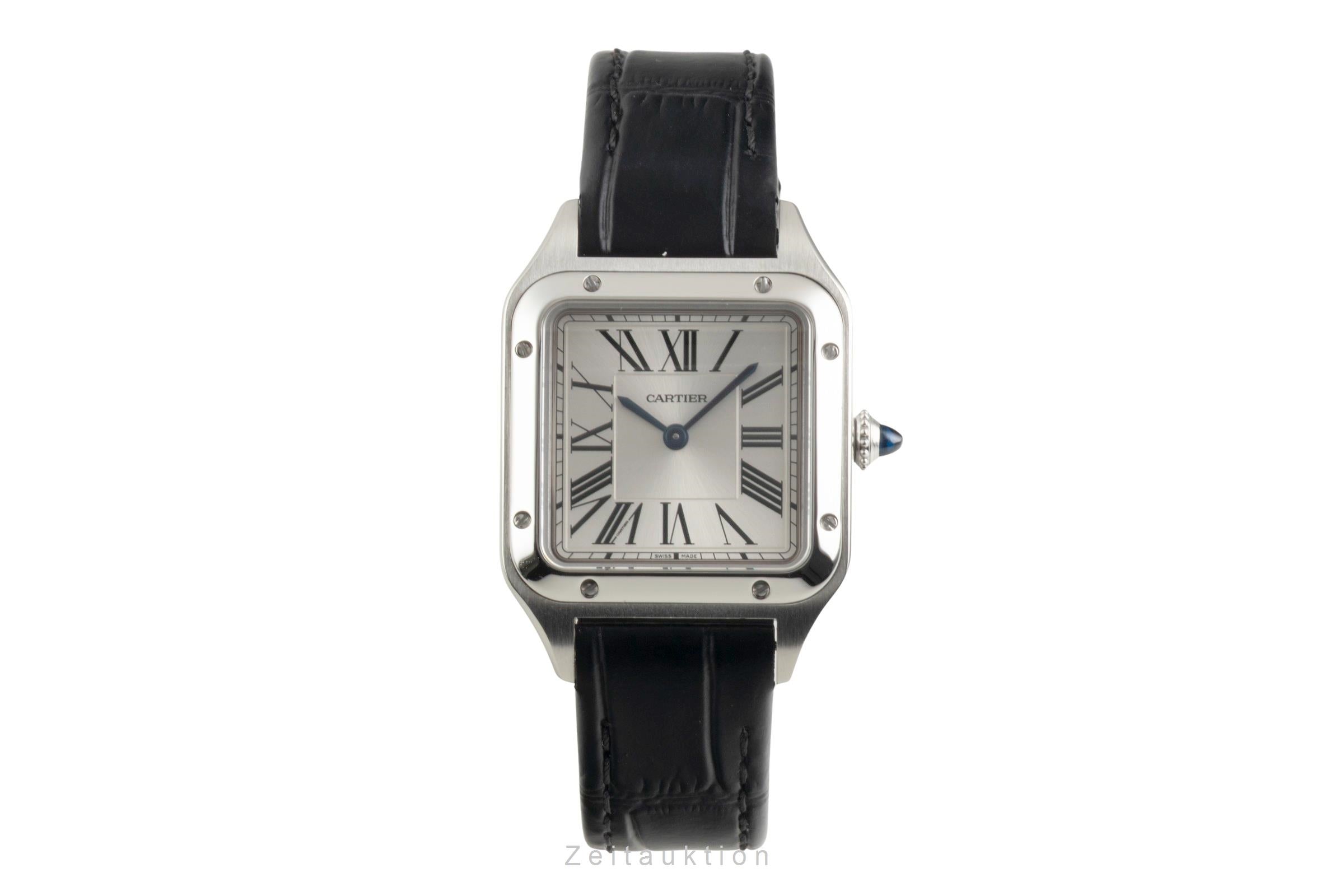 Cartier Santos Dumont steel quartz women's watch WSSA0023  [2603064]